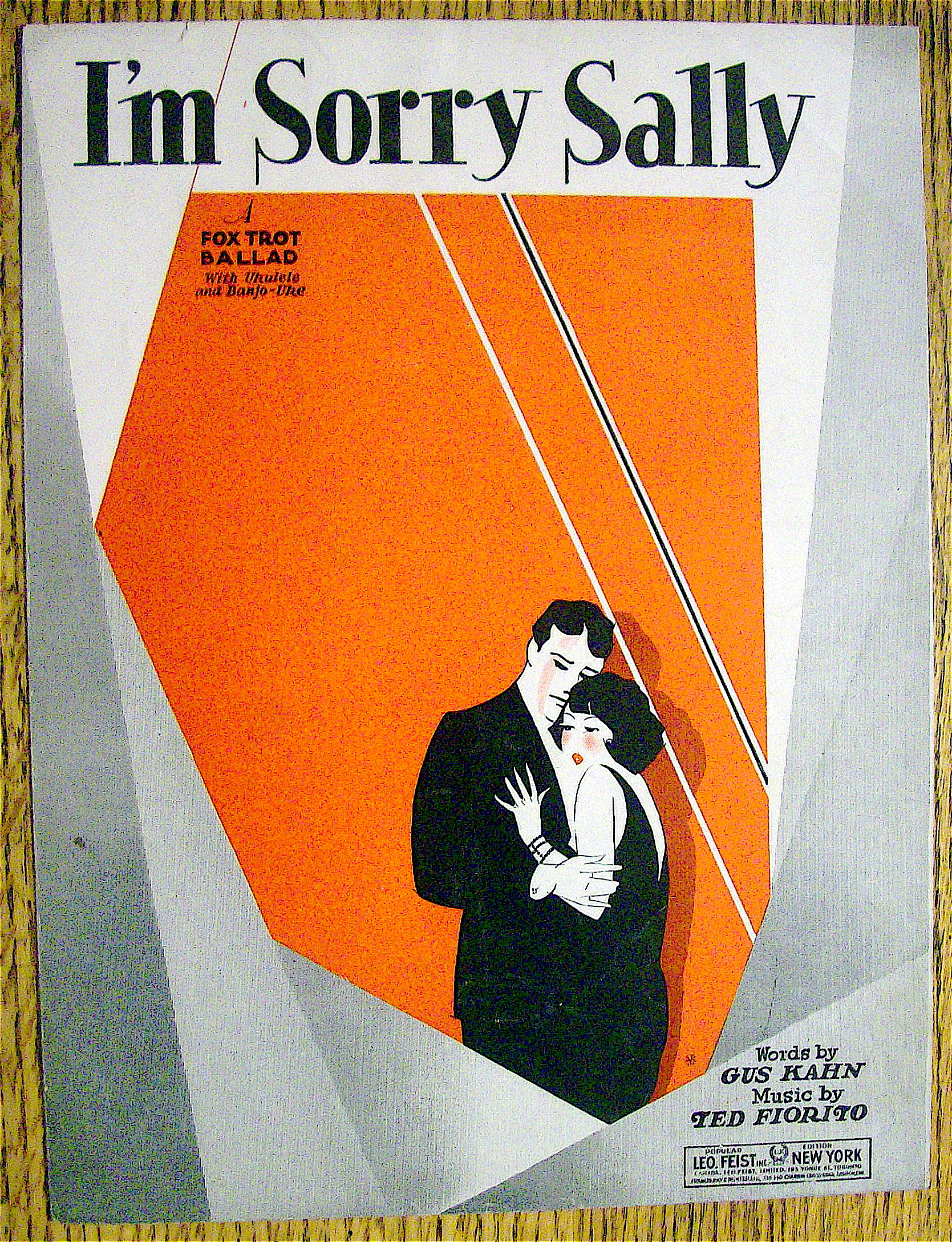 Sheet Music For 1928 I'm Sorry Sally