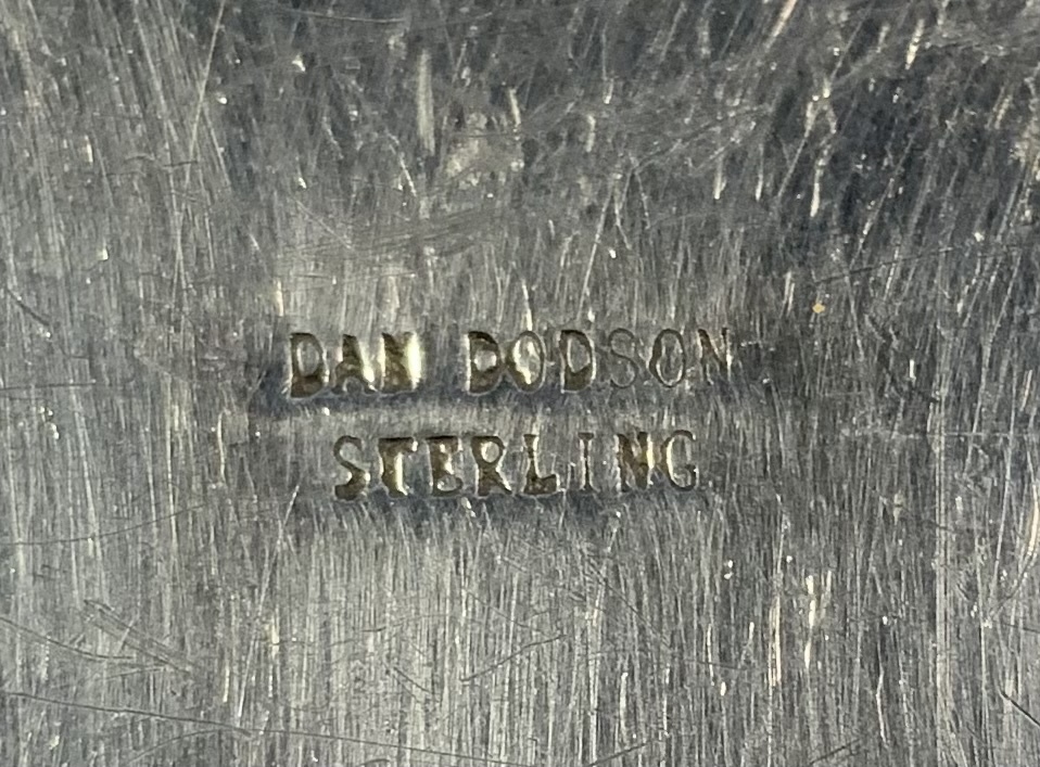 Dan Dodson (RIP) Turquoise Sterling Silver Cross Pendan