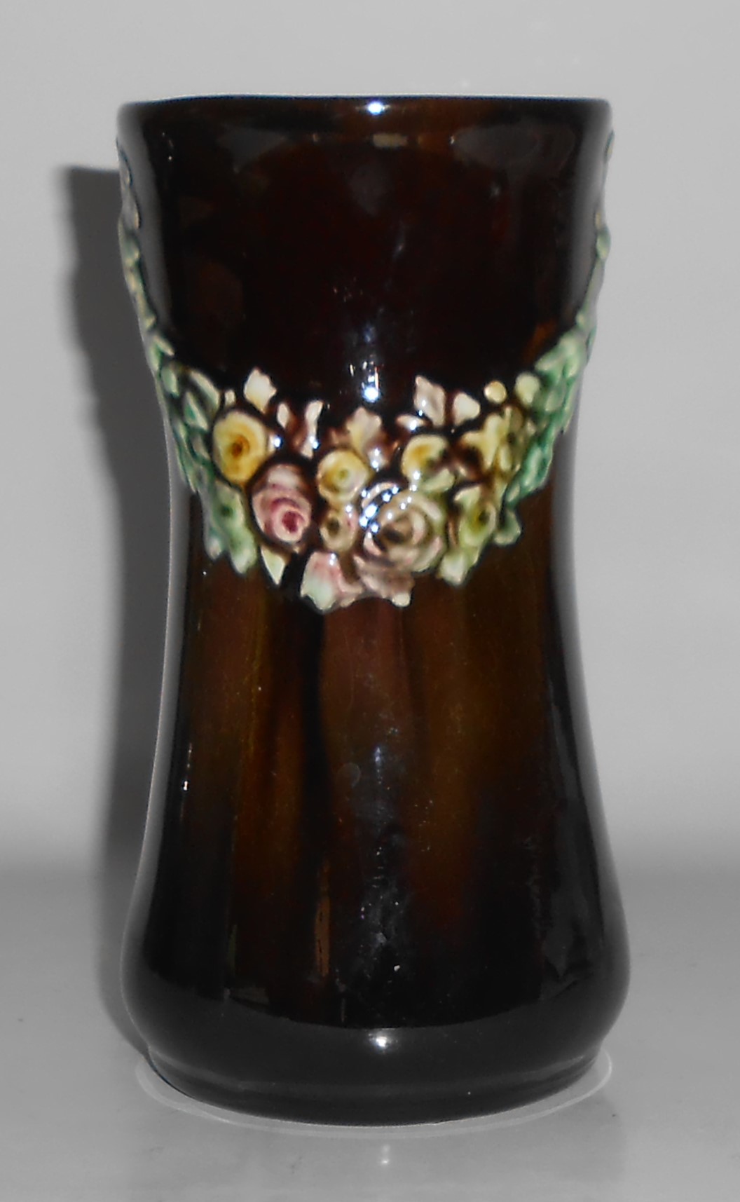 Peters And Reed Pottery Standard Glaze Floral Decorated