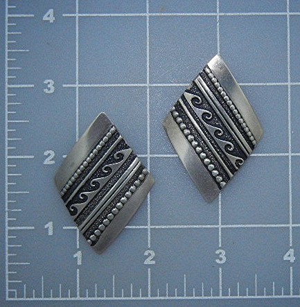 Tommy Singer Navajo Sterling Silver Post Earrings
