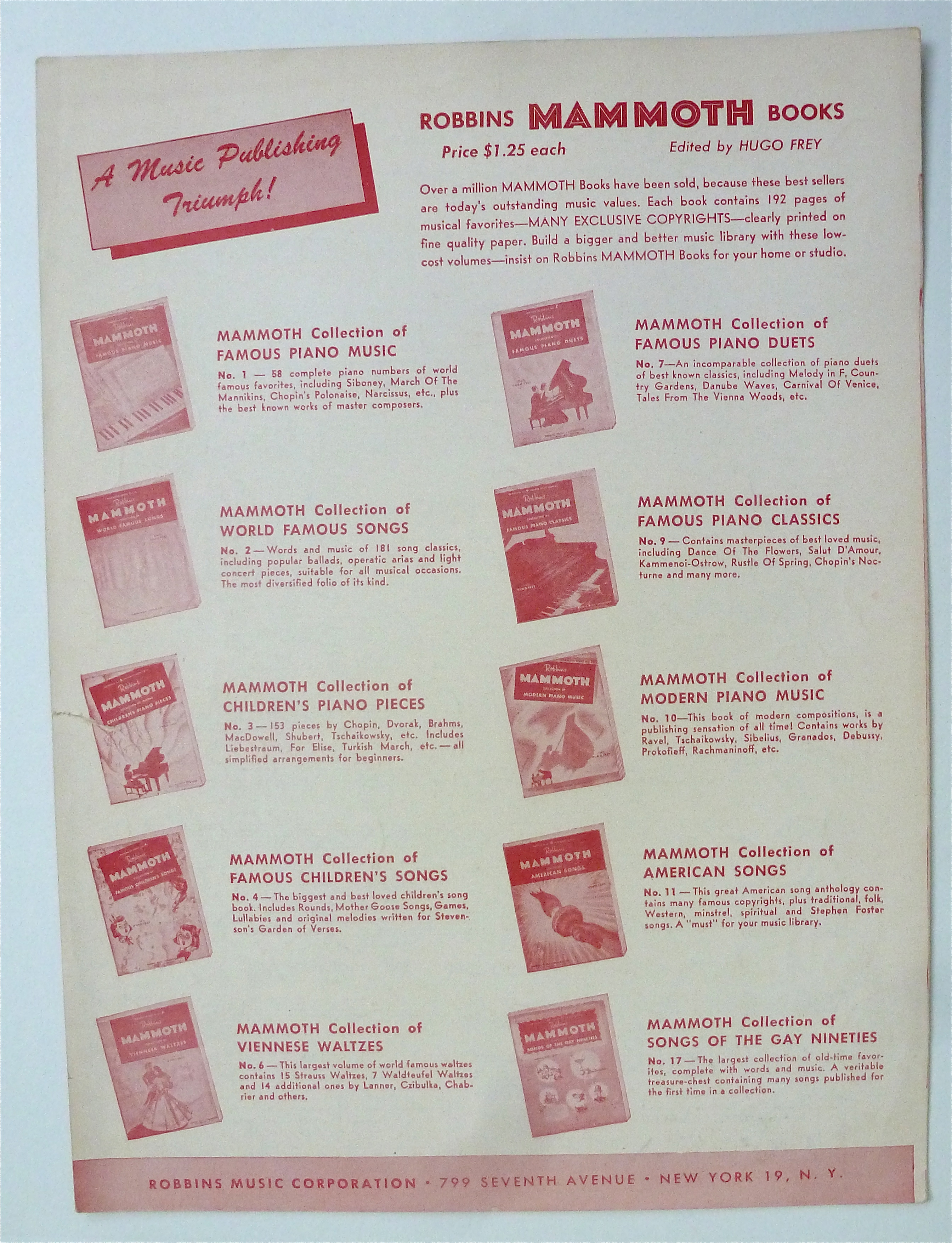 Sheet Music For 1951 Never