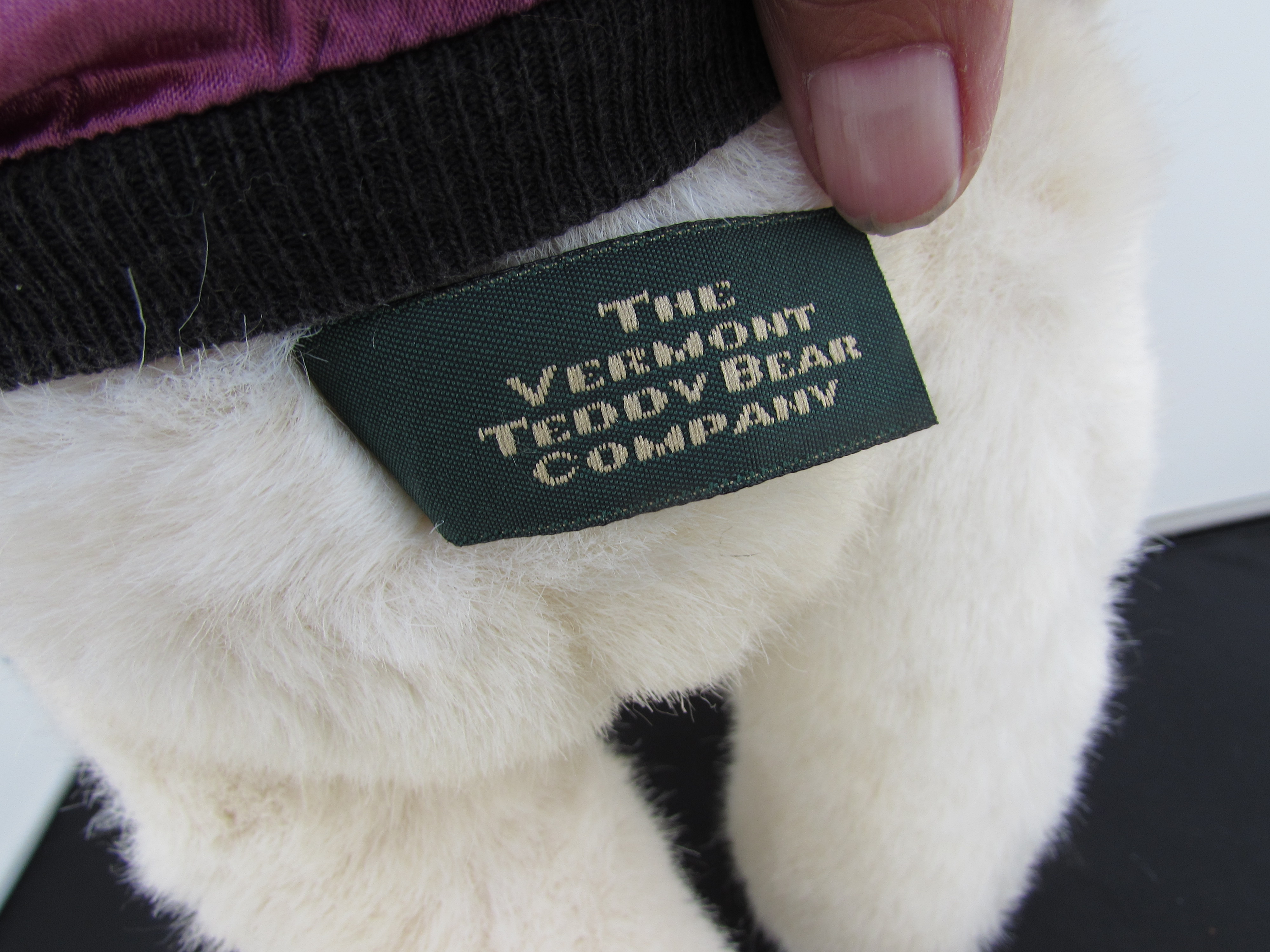 Vermont Teddy Bear Company Baseball Player 1992 tags