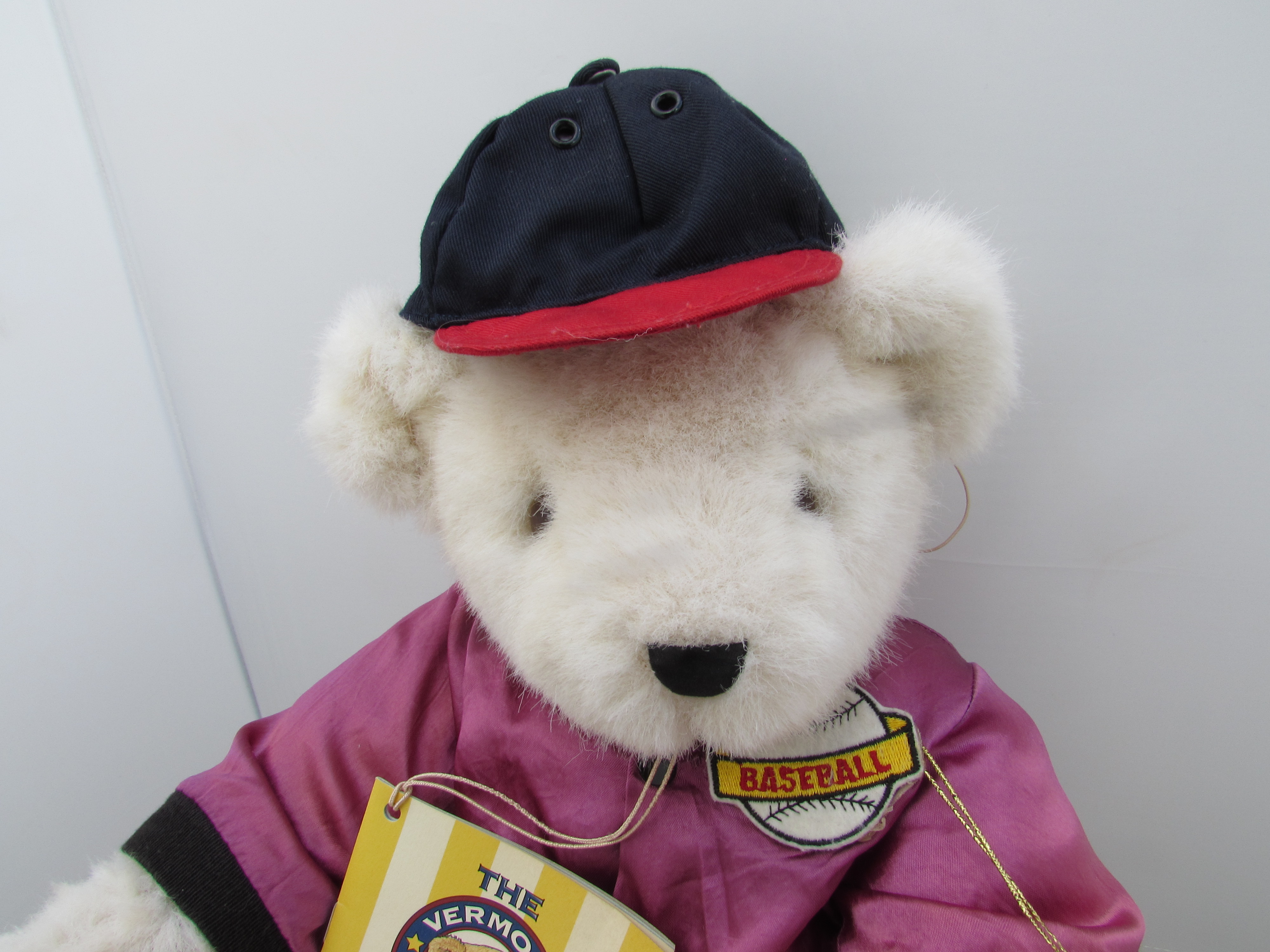 Vermont Teddy Bear Company Baseball Player 1992 tags