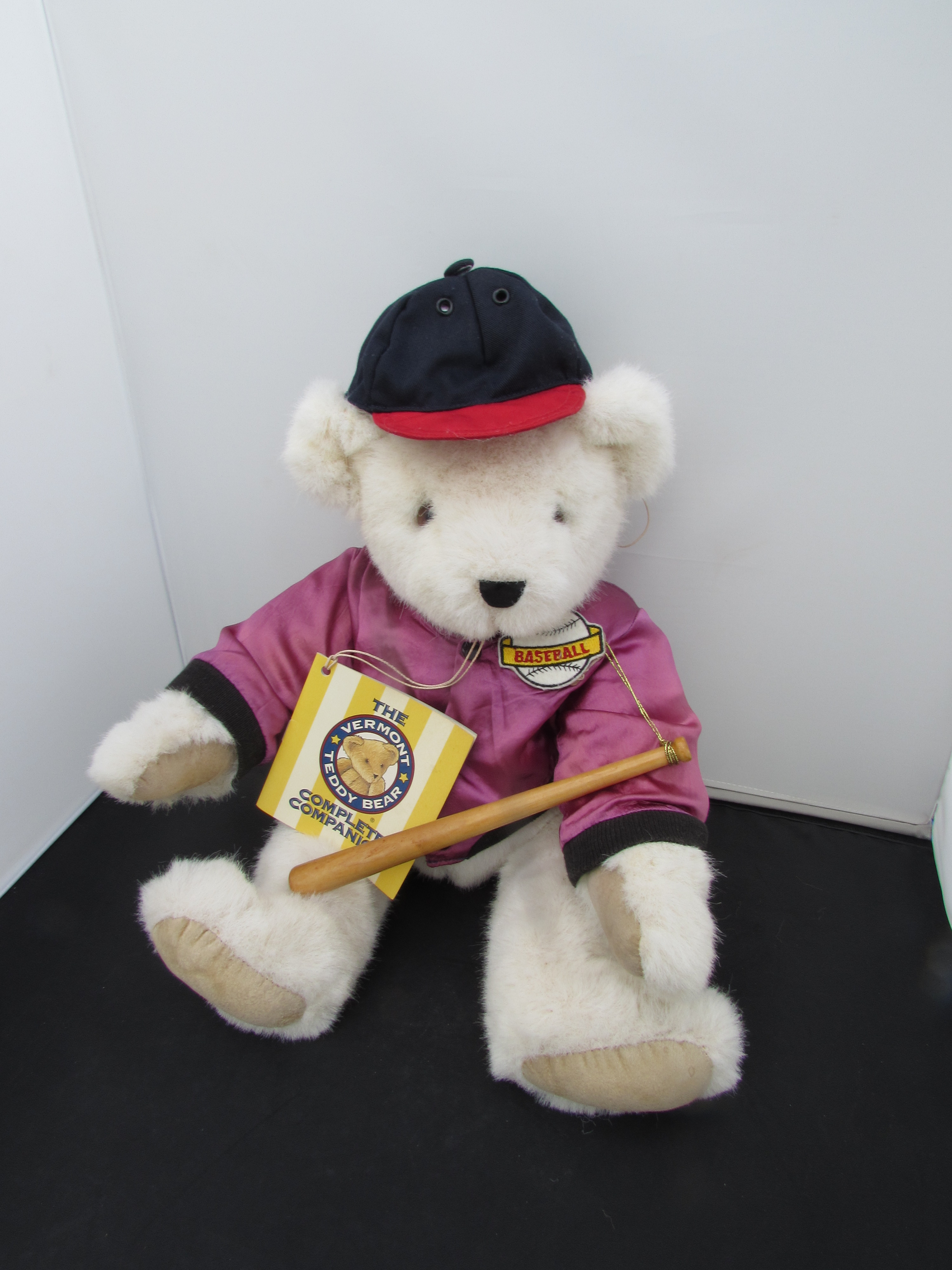Vermont Teddy Bear Company Baseball Player 1992 tags