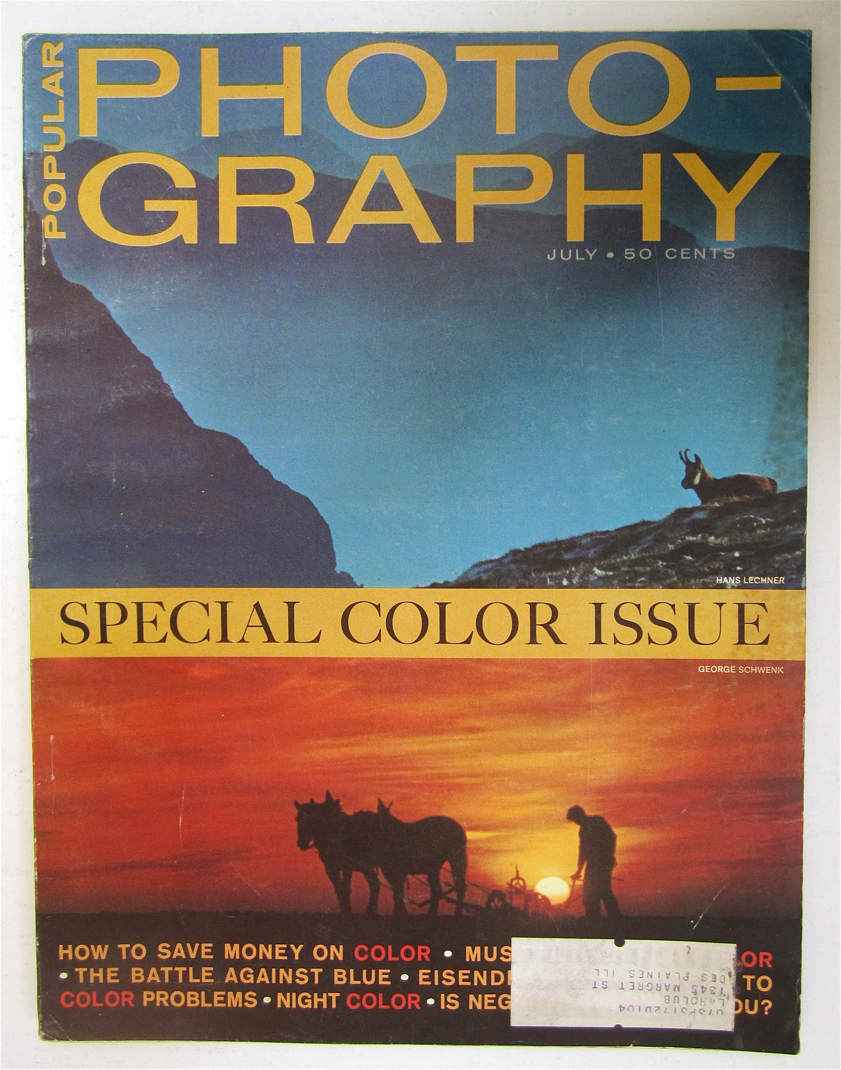 Popular Photography Magazine July 1964 Special Color