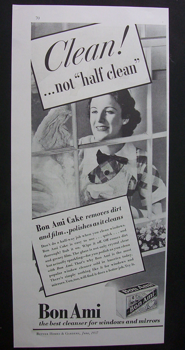 1937 Bon Ami Cleanser