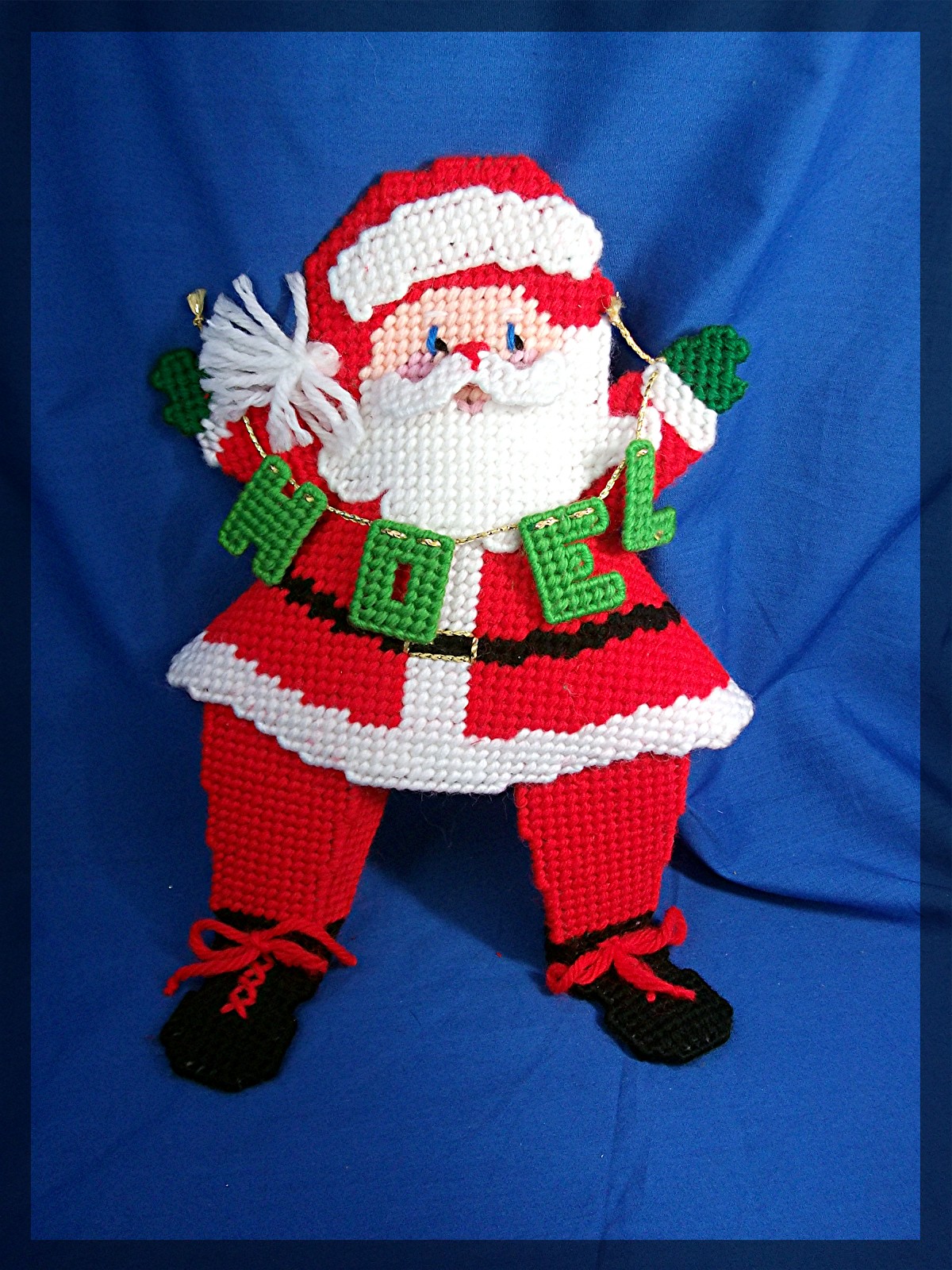 Christmas Santa with NOEL sign Hand Made