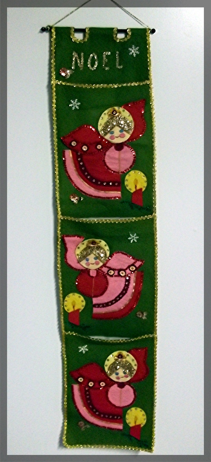 Christmas Card Holder Door Hanger Hand Made