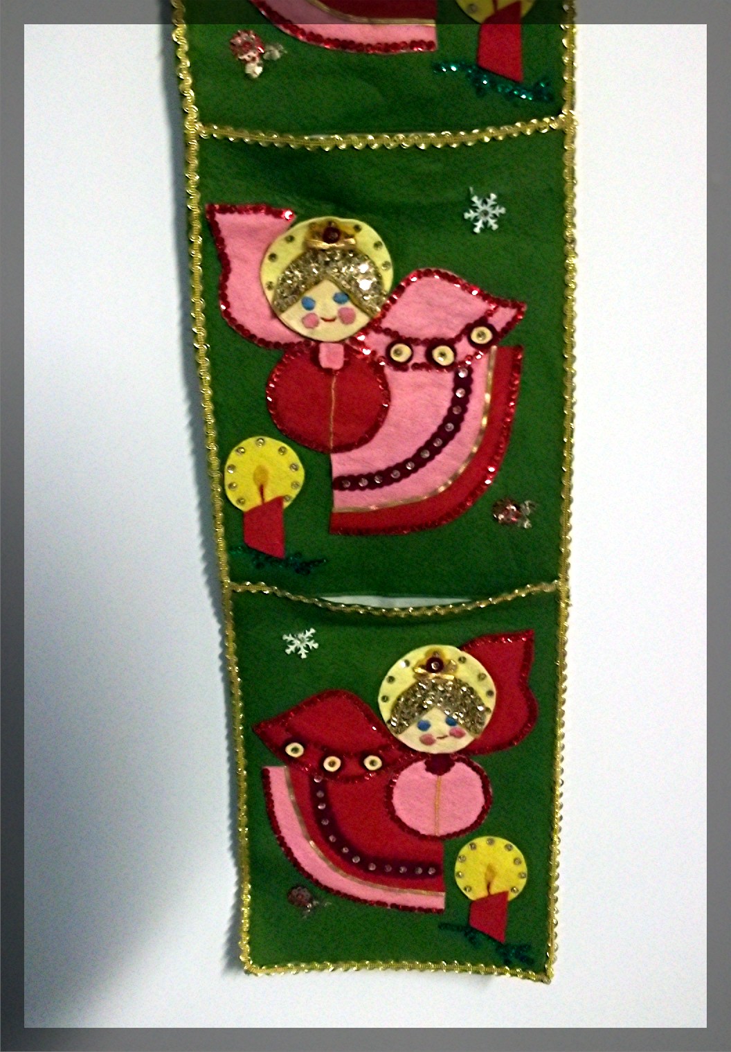 Christmas Card Holder Door Hanger Hand Made