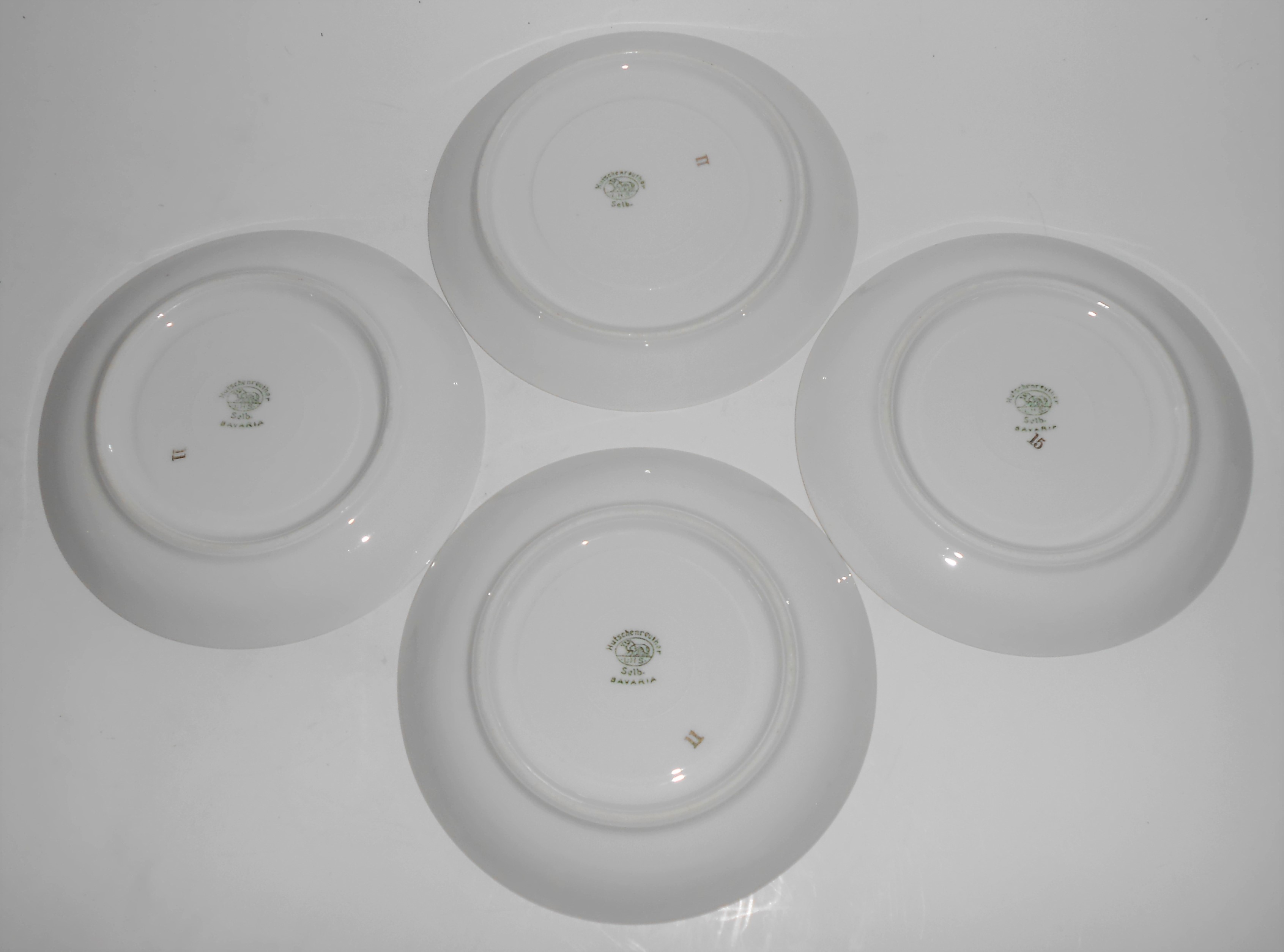 Hutschenreuther China Porcelain HUT6 Floral Swags Gold