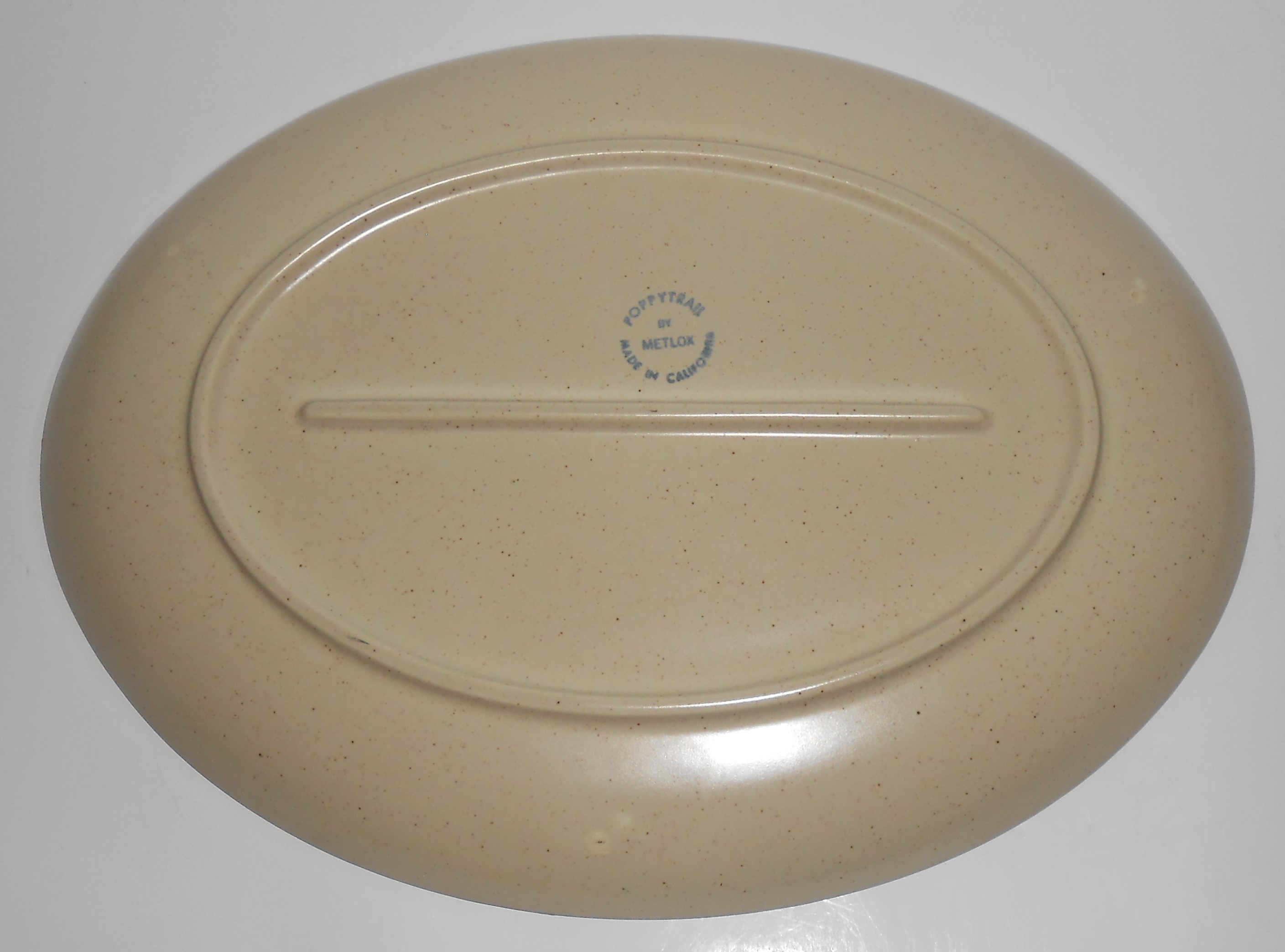 Metlox Pottery Poppy Trail California Tempo Platter