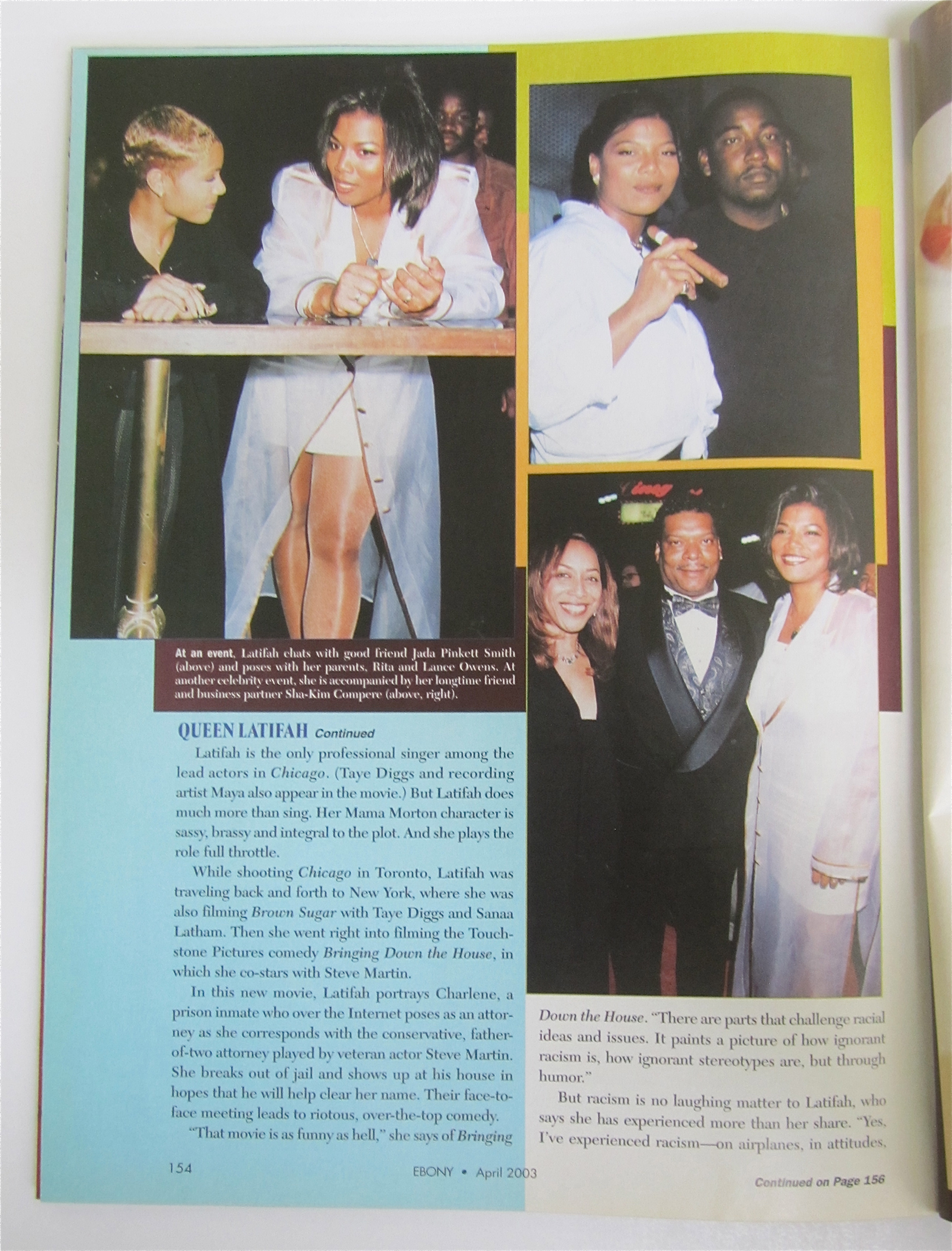 Ebony Magazine April 2003 Queen Latifah