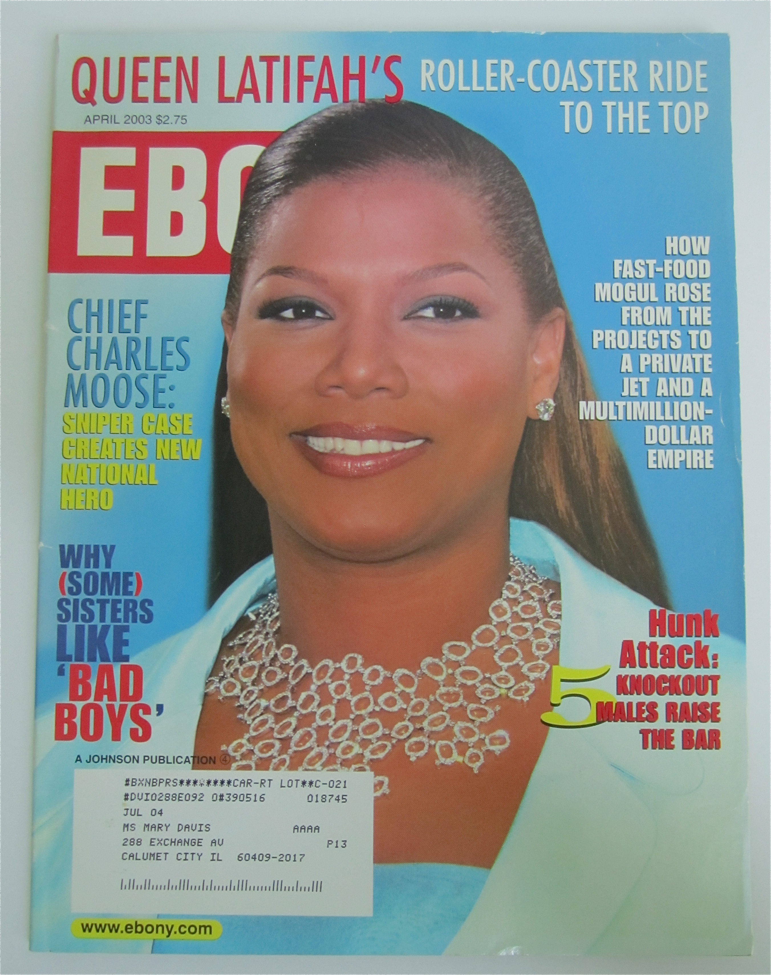 Ebony Magazine April 2003 Queen Latifah