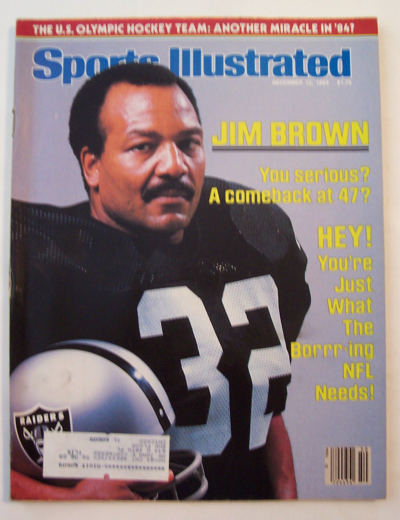 Sports Illustrated Magazine - Dec 12, 1983 - Jim  Brown