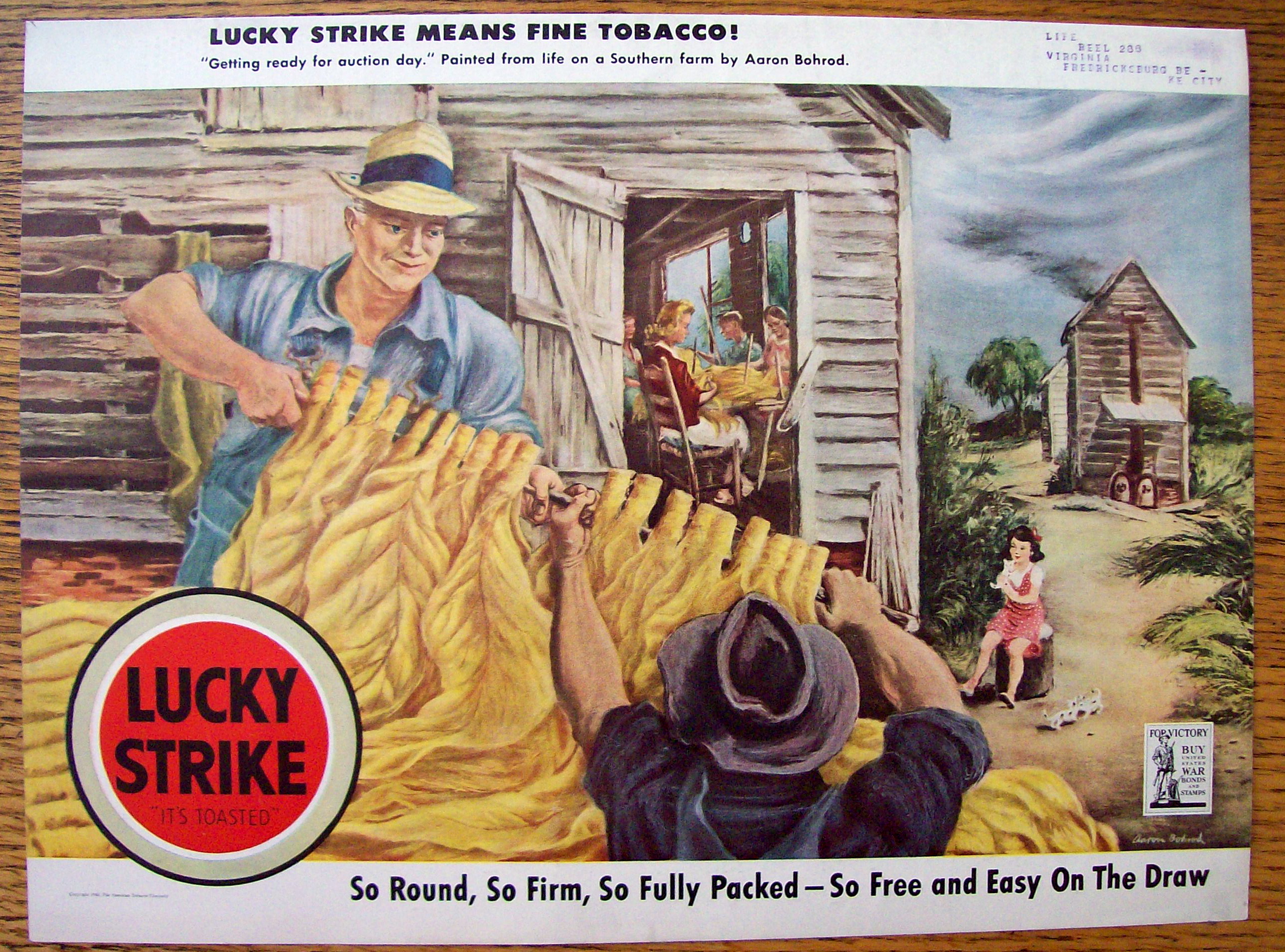 1943 Lucky Strike Cigarette By Aaron Bohrod