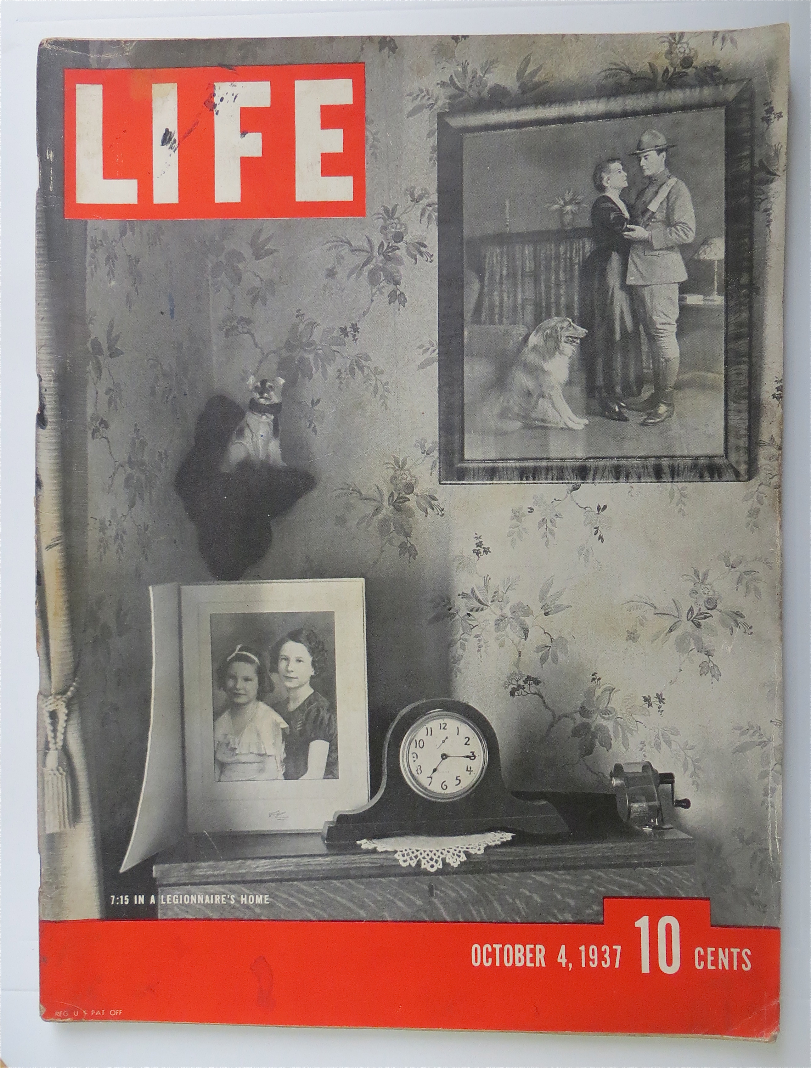 Life Magazine October 4, 1937 In A Legionnaire's Home