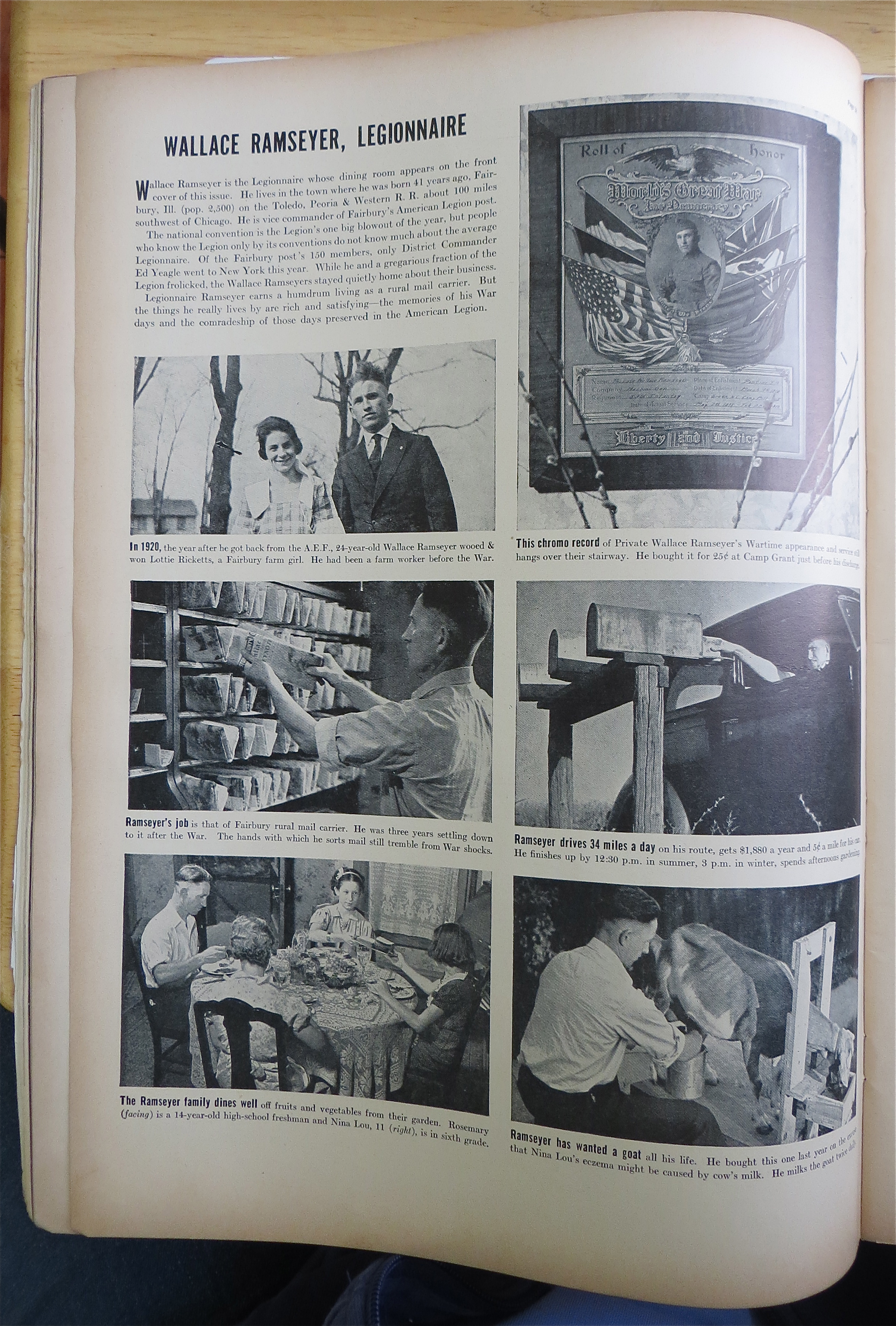Life Magazine October 4, 1937 In A Legionnaire's Home