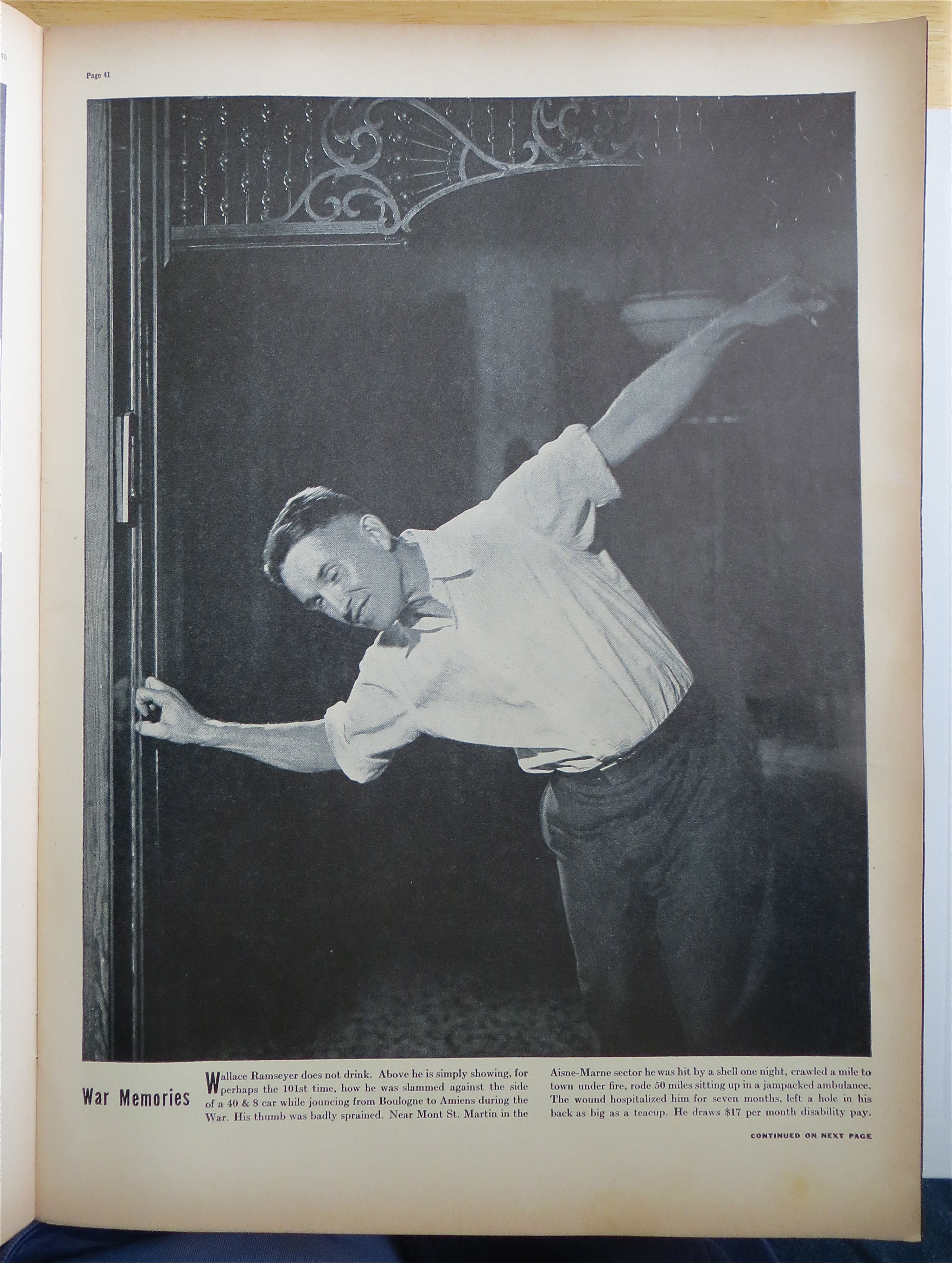 Life Magazine October 4, 1937 In A Legionnaire's Home