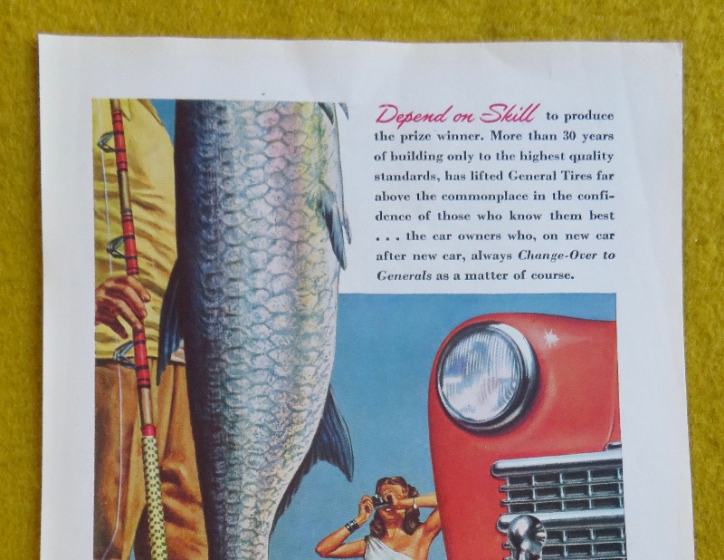 1946 General Tire with Woman Taking Picture Of A Man