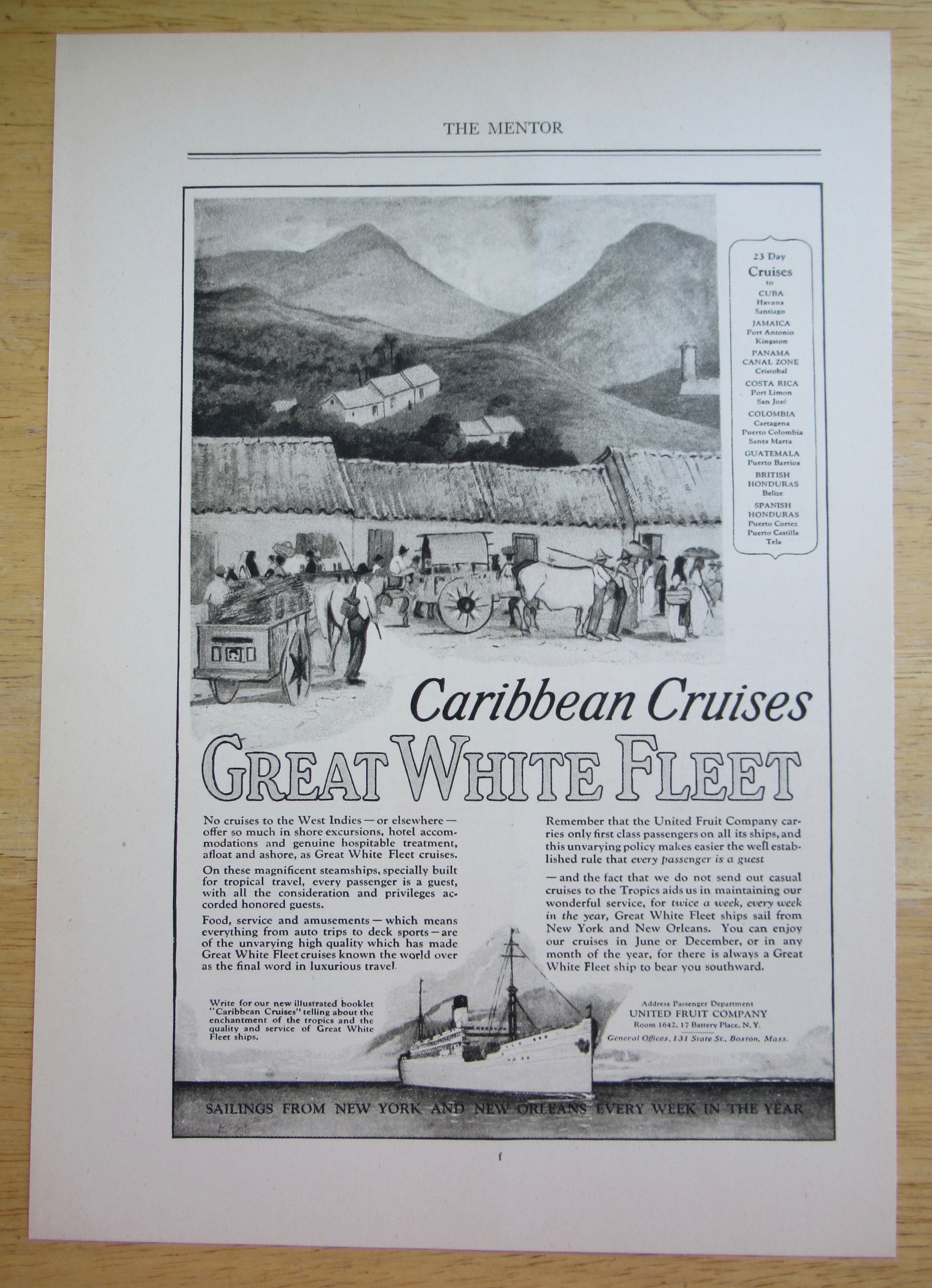 1924 Great White Fleet with Caribbean Cruises