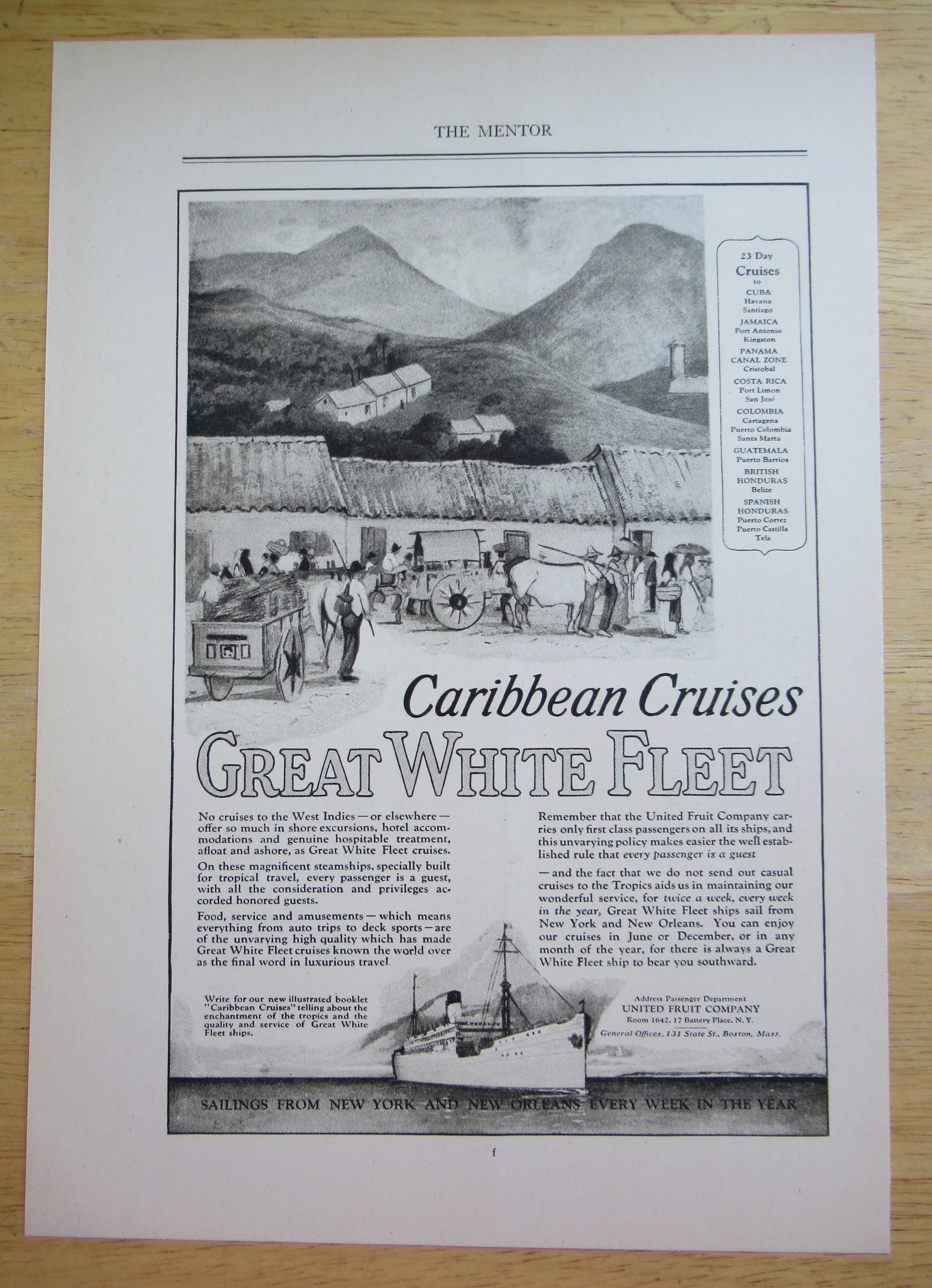 1924 Great White Fleet with Caribbean Cruises