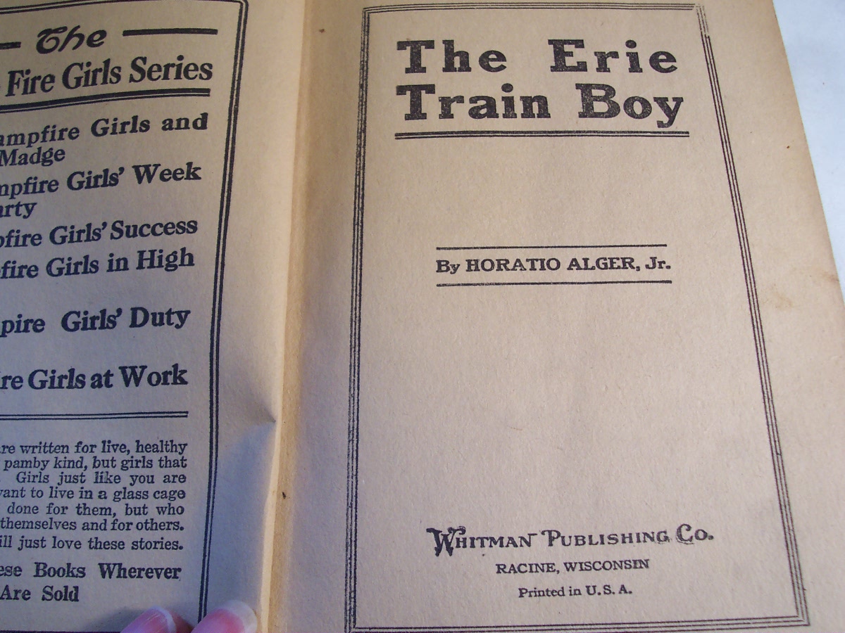 The Erie Train Boy by Horatio Alger Jr