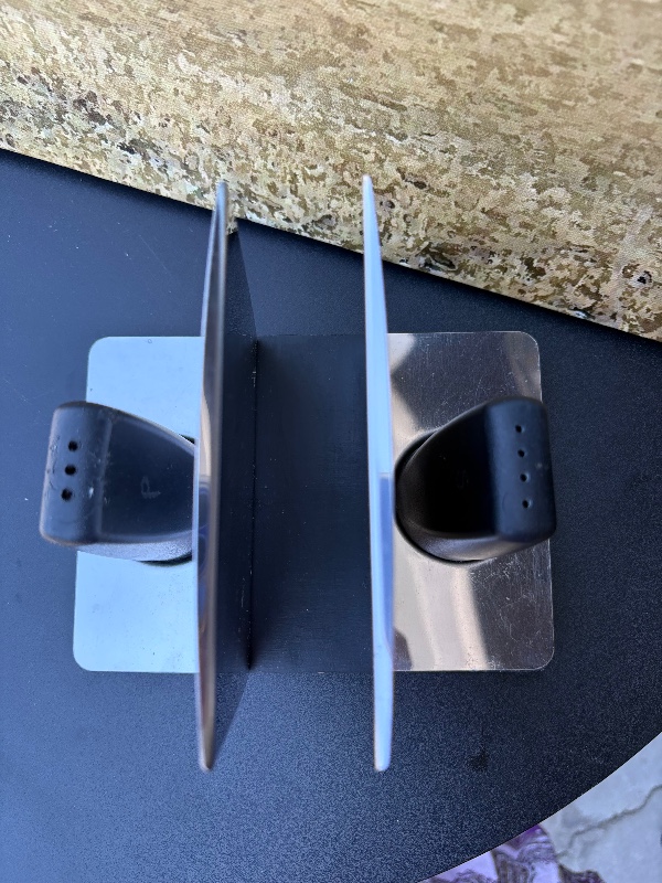 Faberware salt and pepper shakers with napkin holder