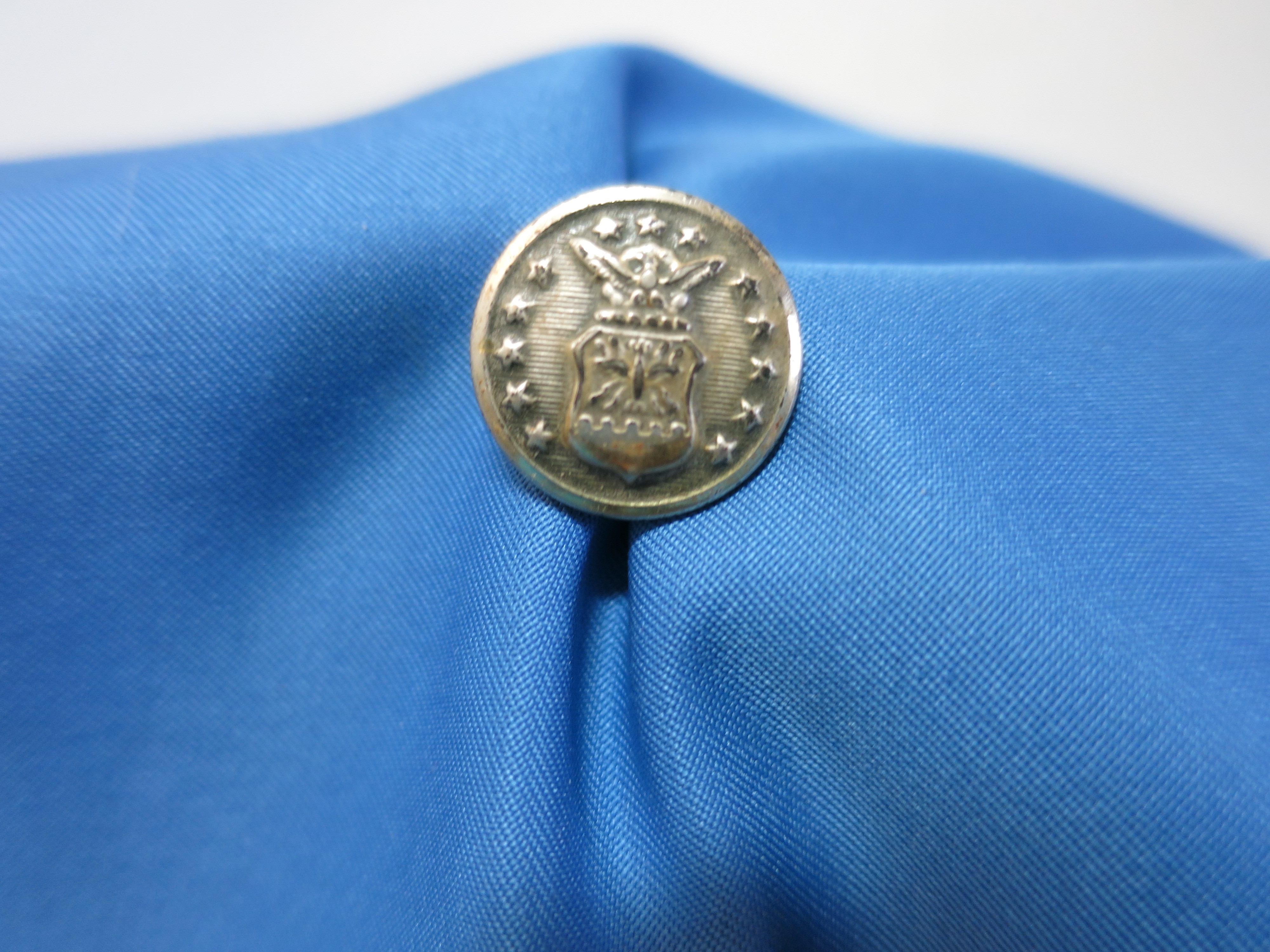 Waterbury Scovill Co Military Button Eagle on Coat of Arms
