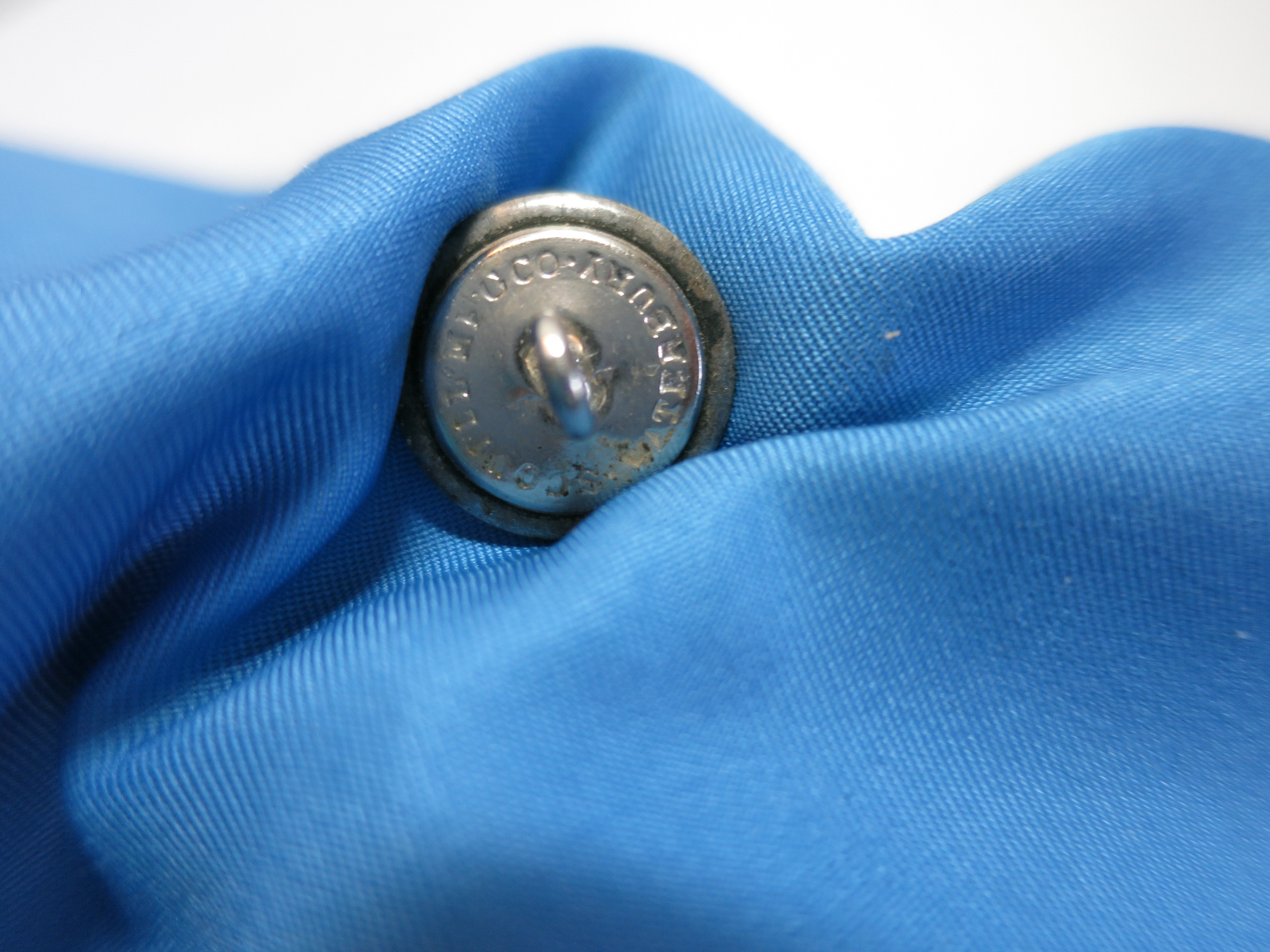 Waterbury Scovill Co Military Button Eagle on Coat of Arms