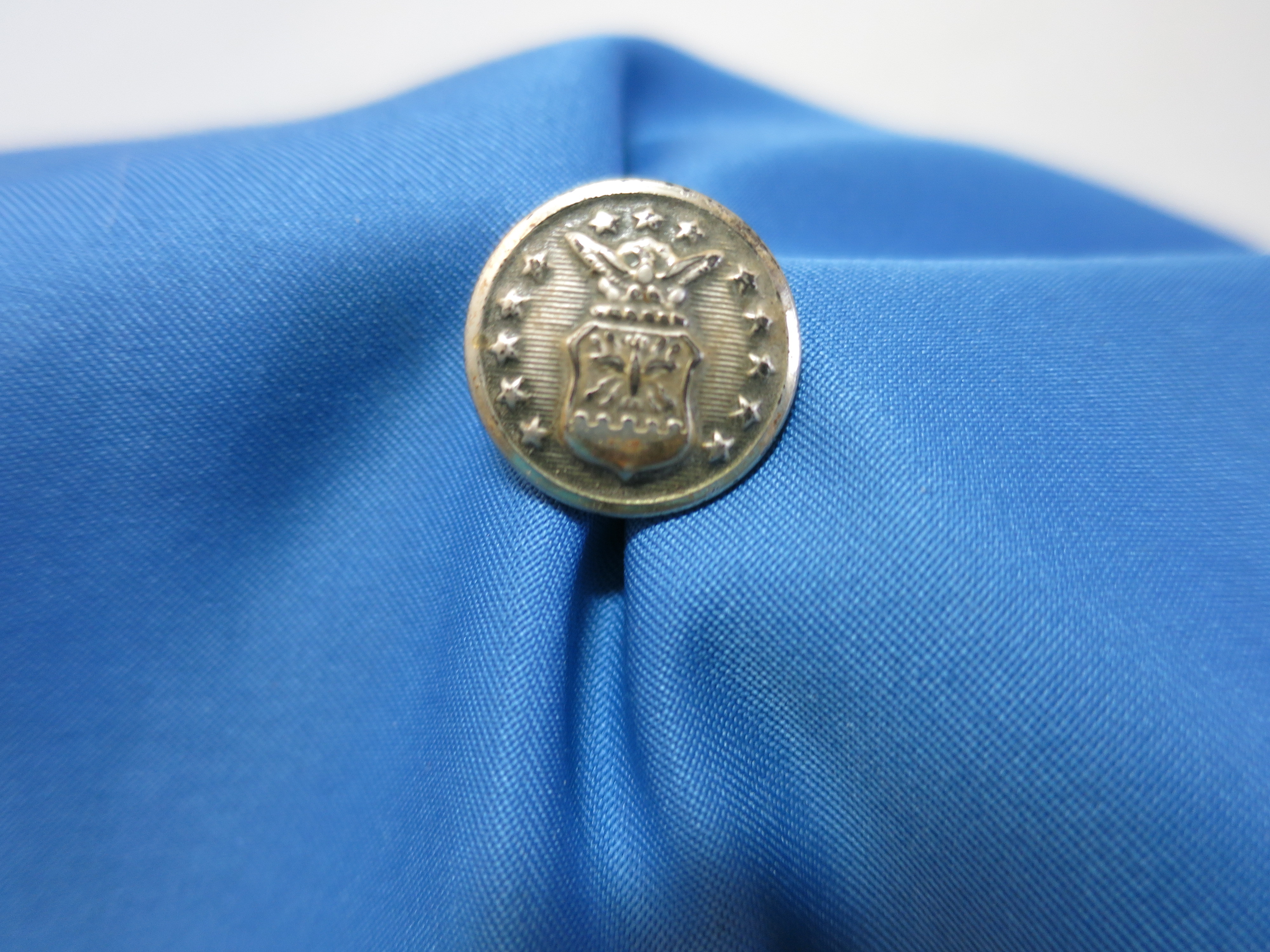 Waterbury Scovill Co Military Button Eagle on Coat of Arms
