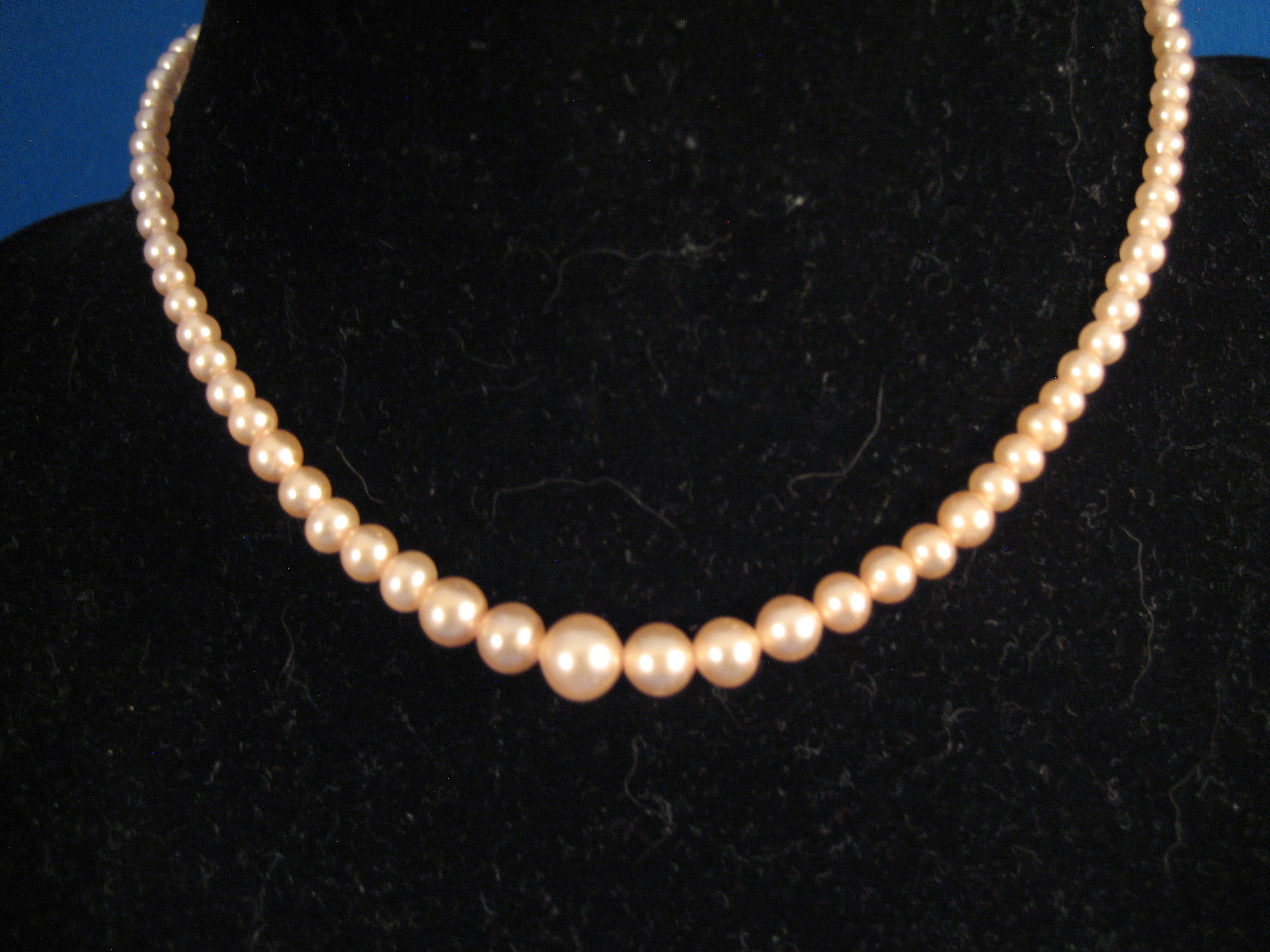 Pink Child's Pearl Necklace