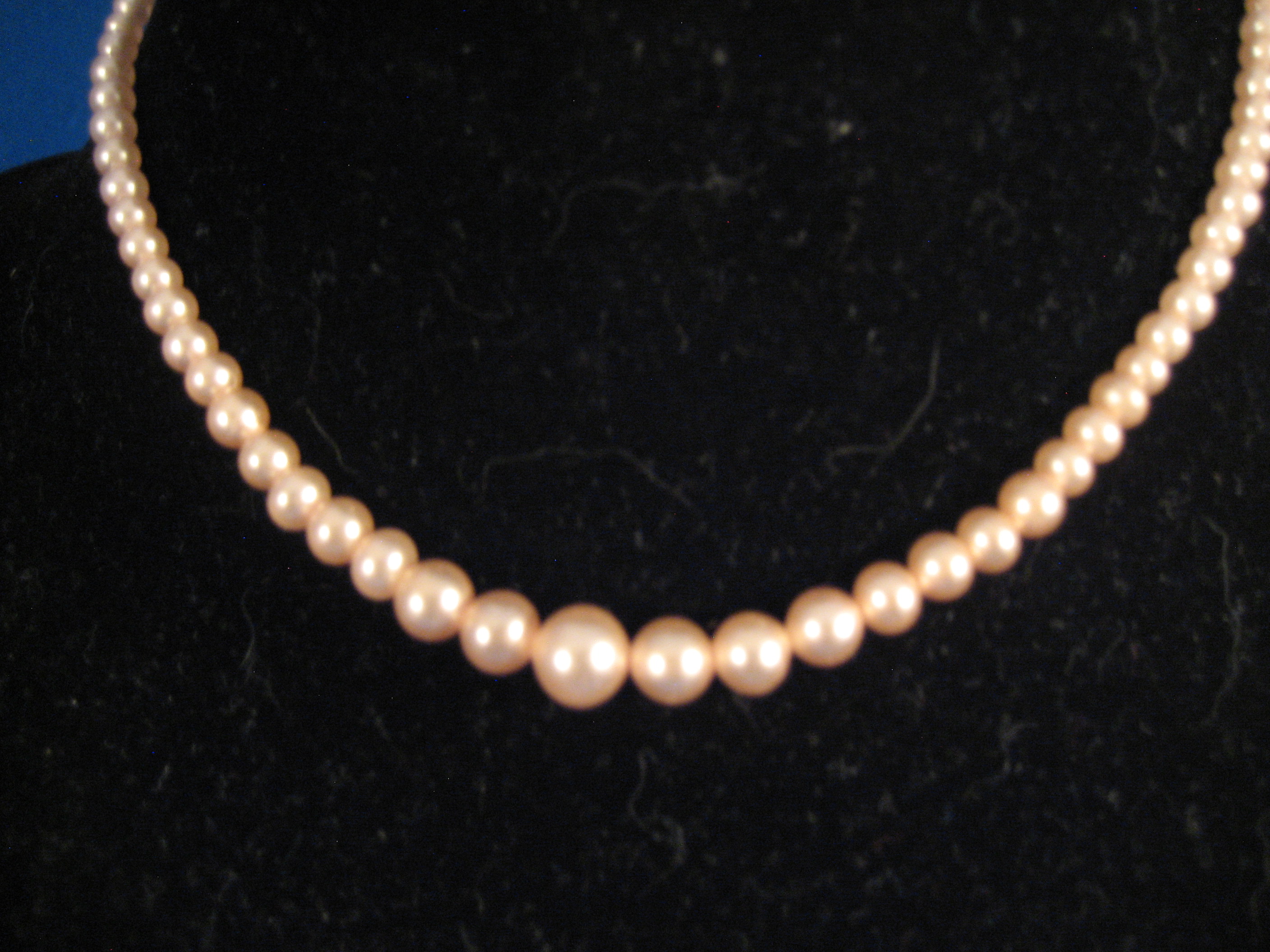Pink Child's Pearl Necklace