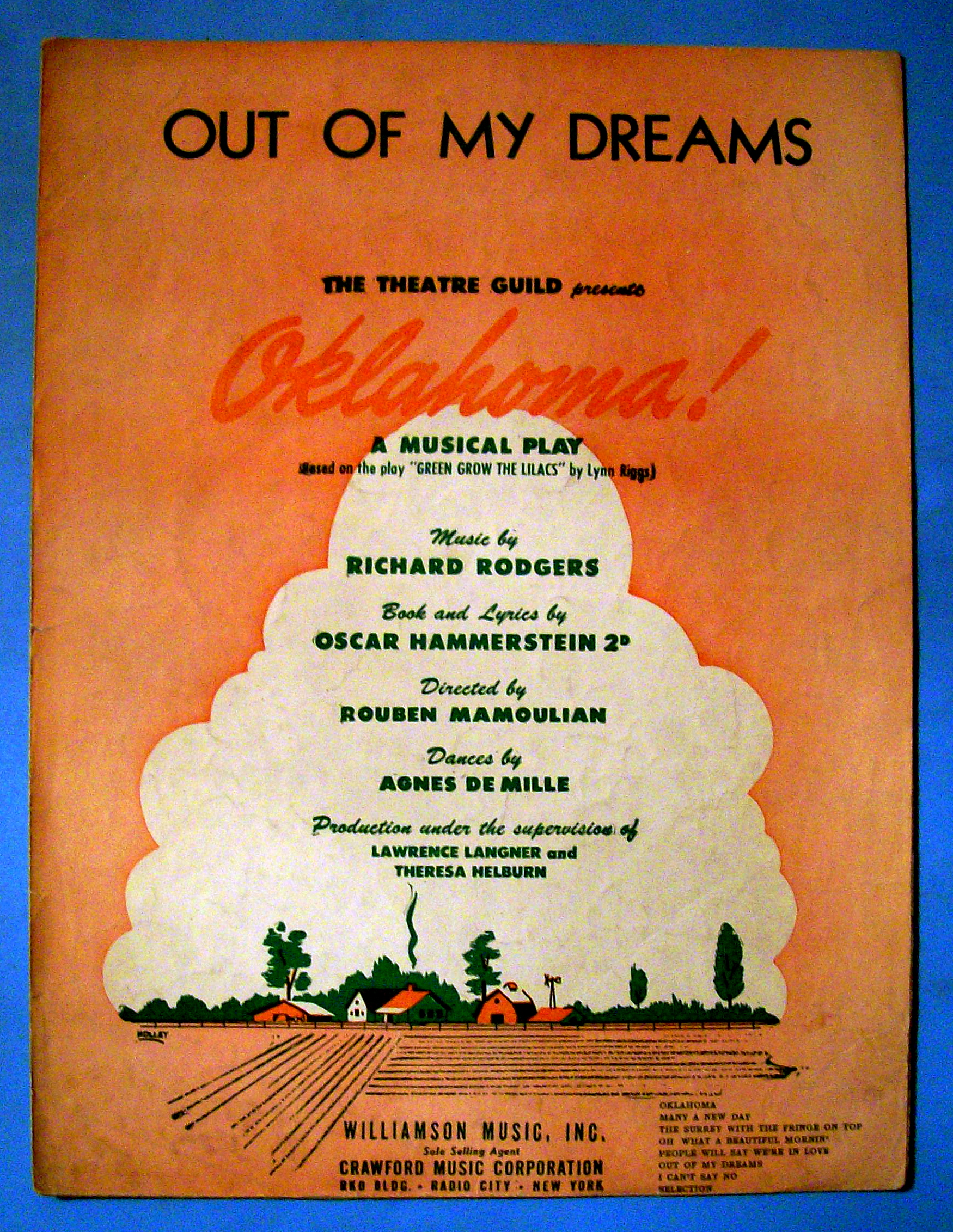 Sheet Music Of 1943 Out Of My Dreams