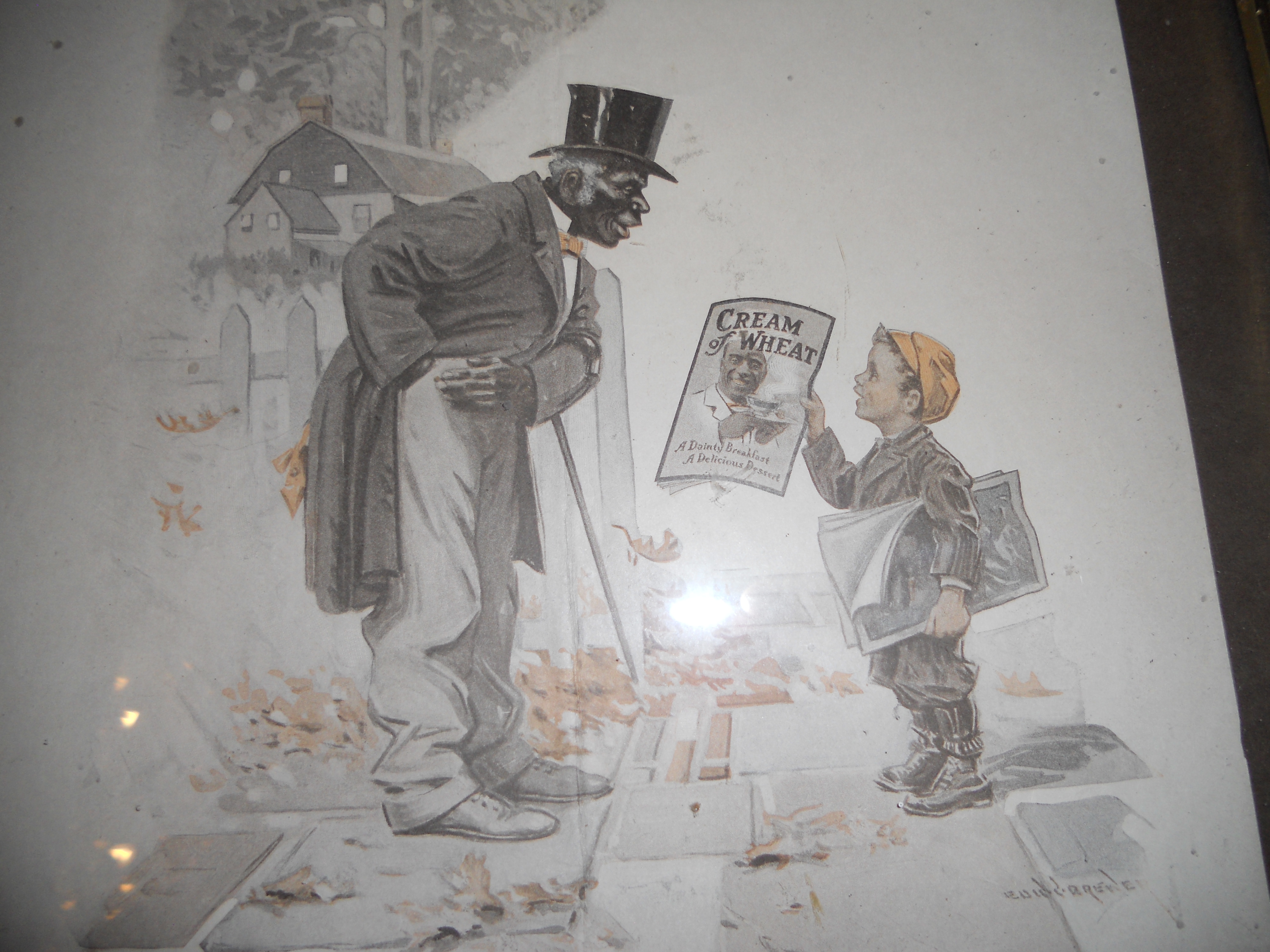 Cream of Wheat Black Americana Print 1916