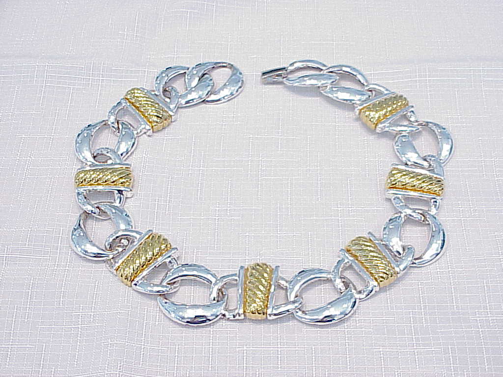 Napier Chunky Gold And Silver Tone Choker Necklace
