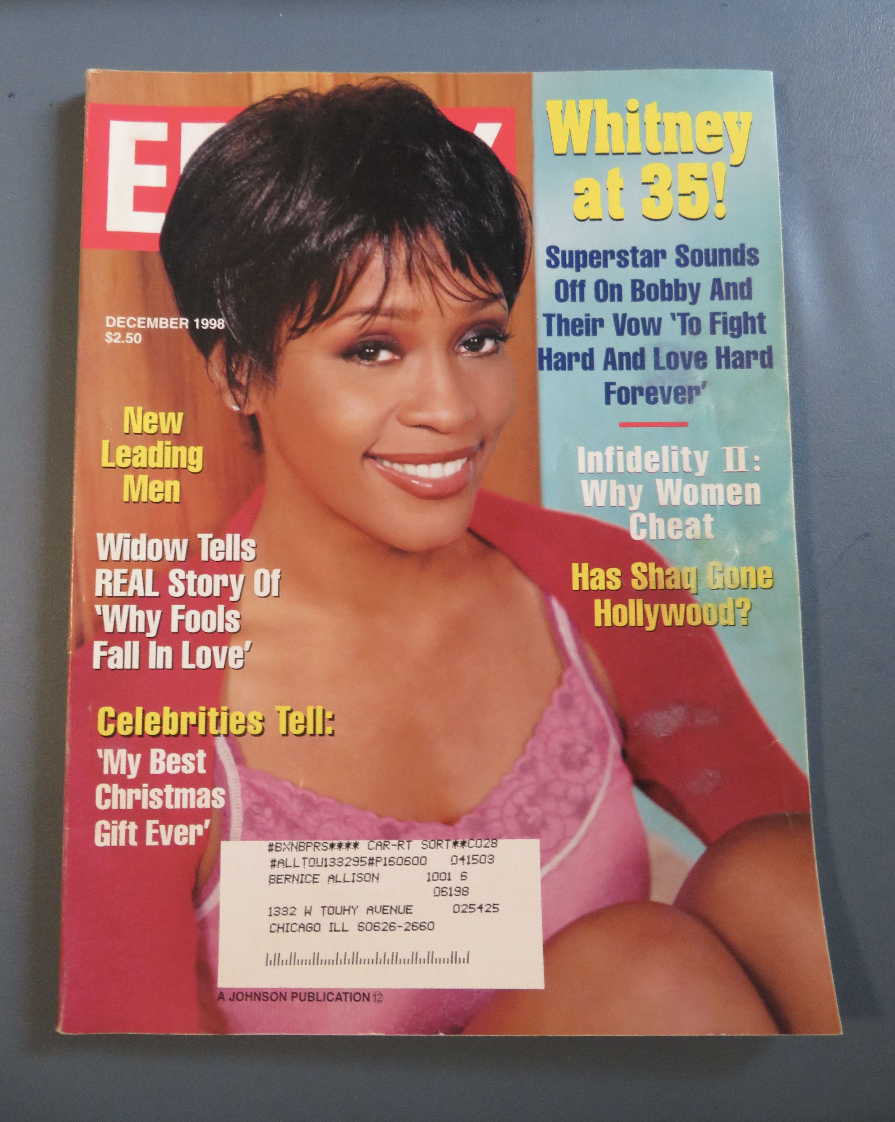 Ebony Magazine - December 1998 - Whitney At 35