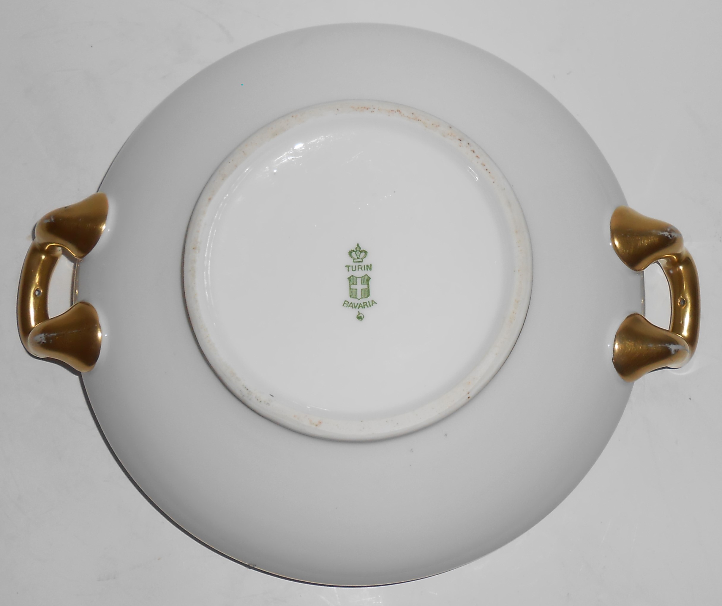 Paul Muller Porcelain China Gold Banded Covered Veg