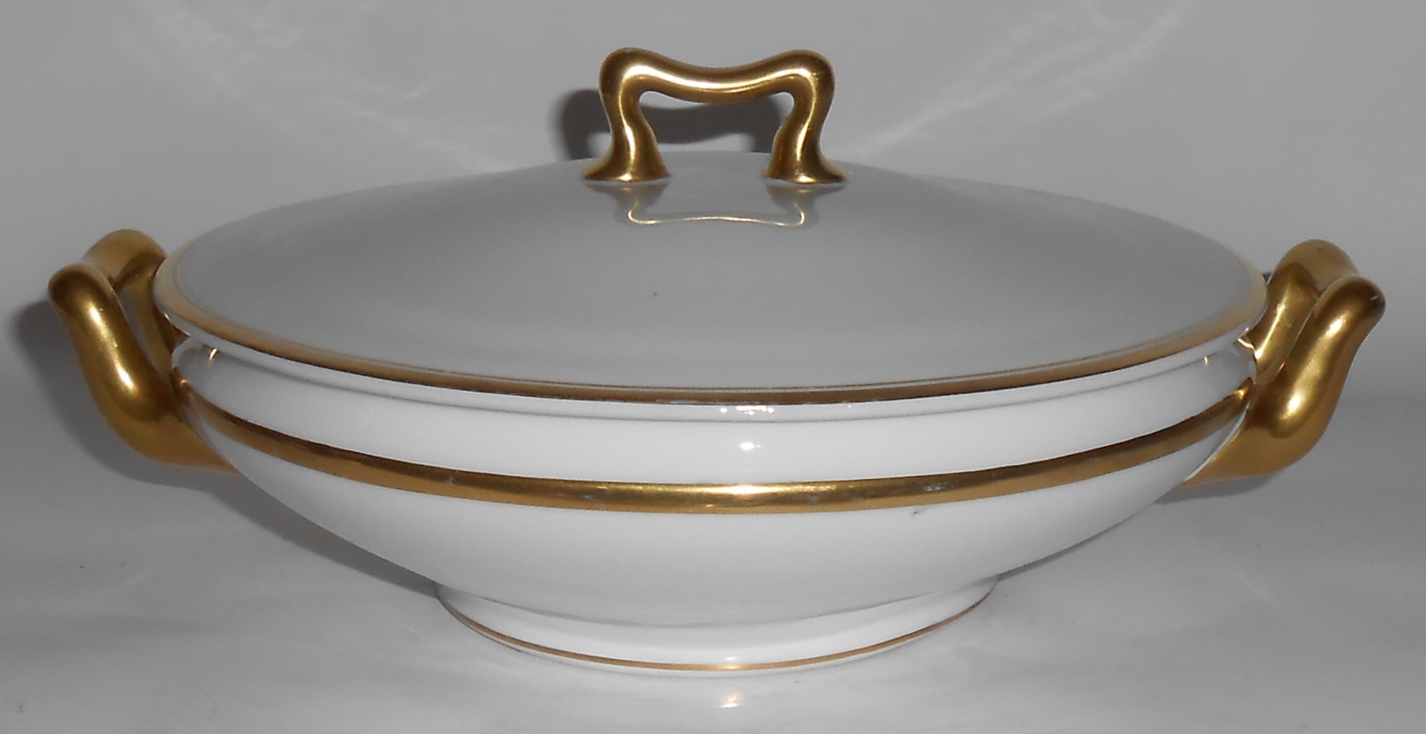 Paul Muller Porcelain China Gold Banded Covered Veg
