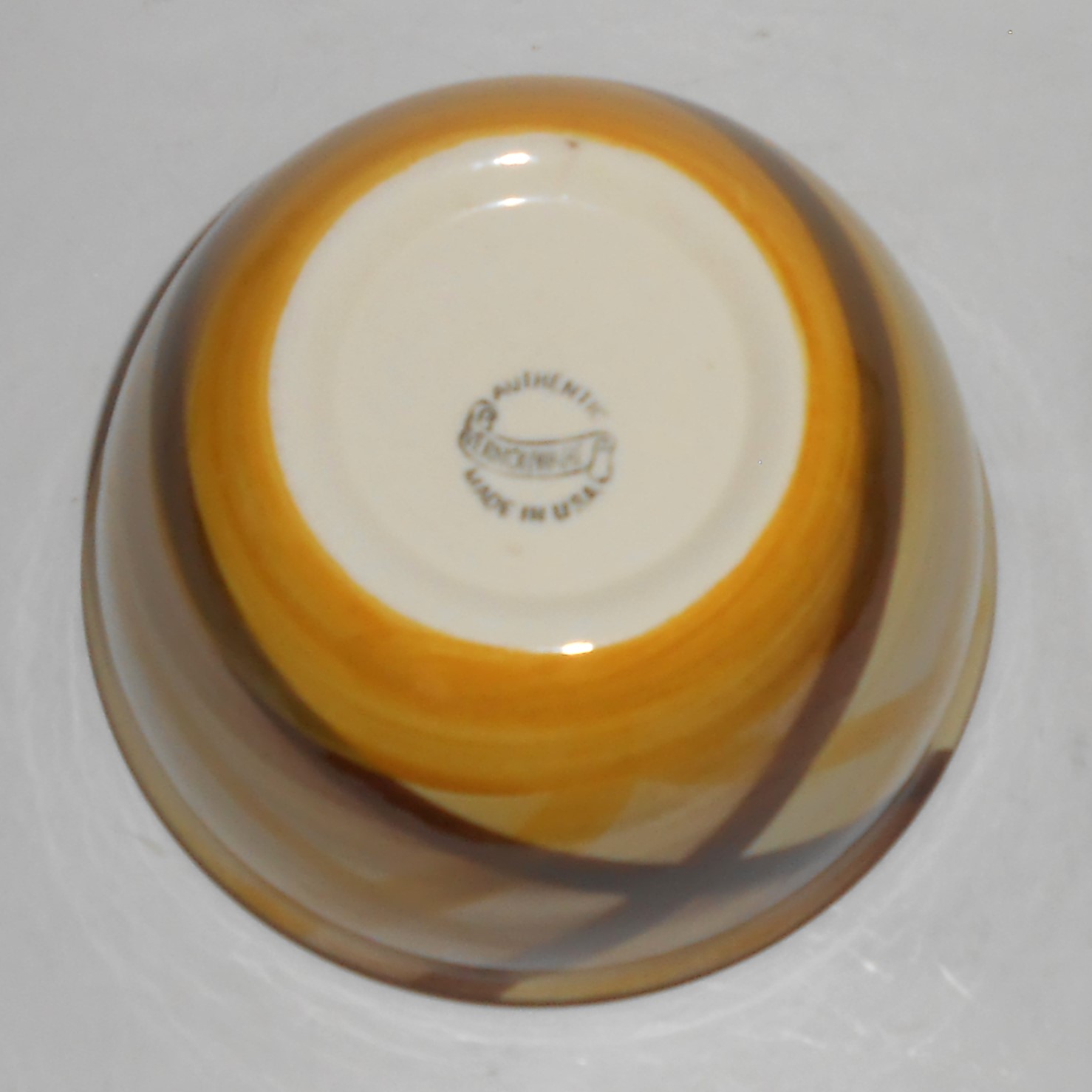 Vernon Kilns Pottery Organdie Plaid 6'' Mixing Bowl