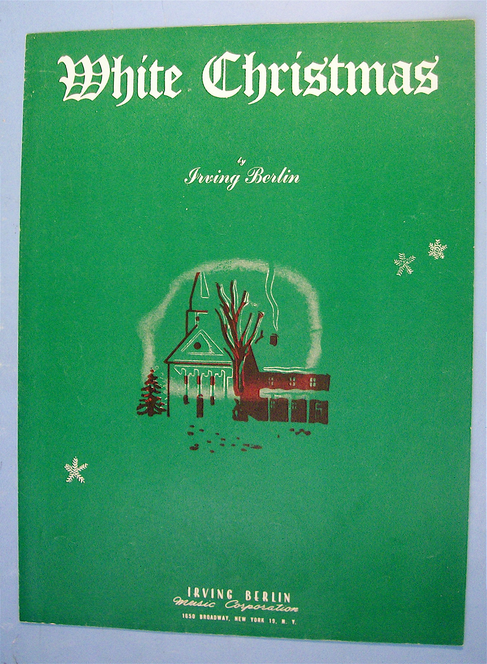 1942 Sheet Music For White Christmas By Irving Berlin