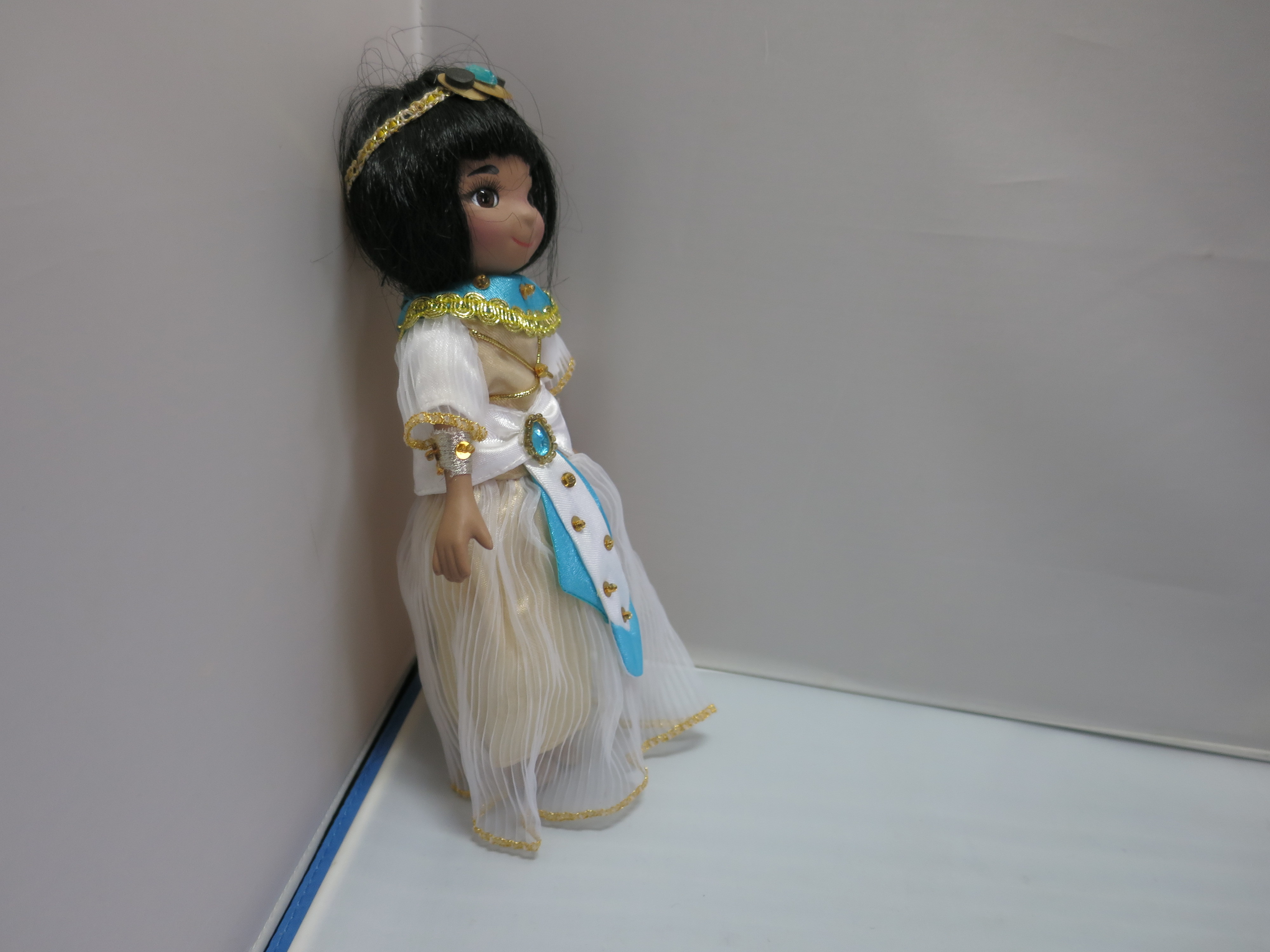 Vintage Porcelain African American Princess Doll with Tiara 7 1/2