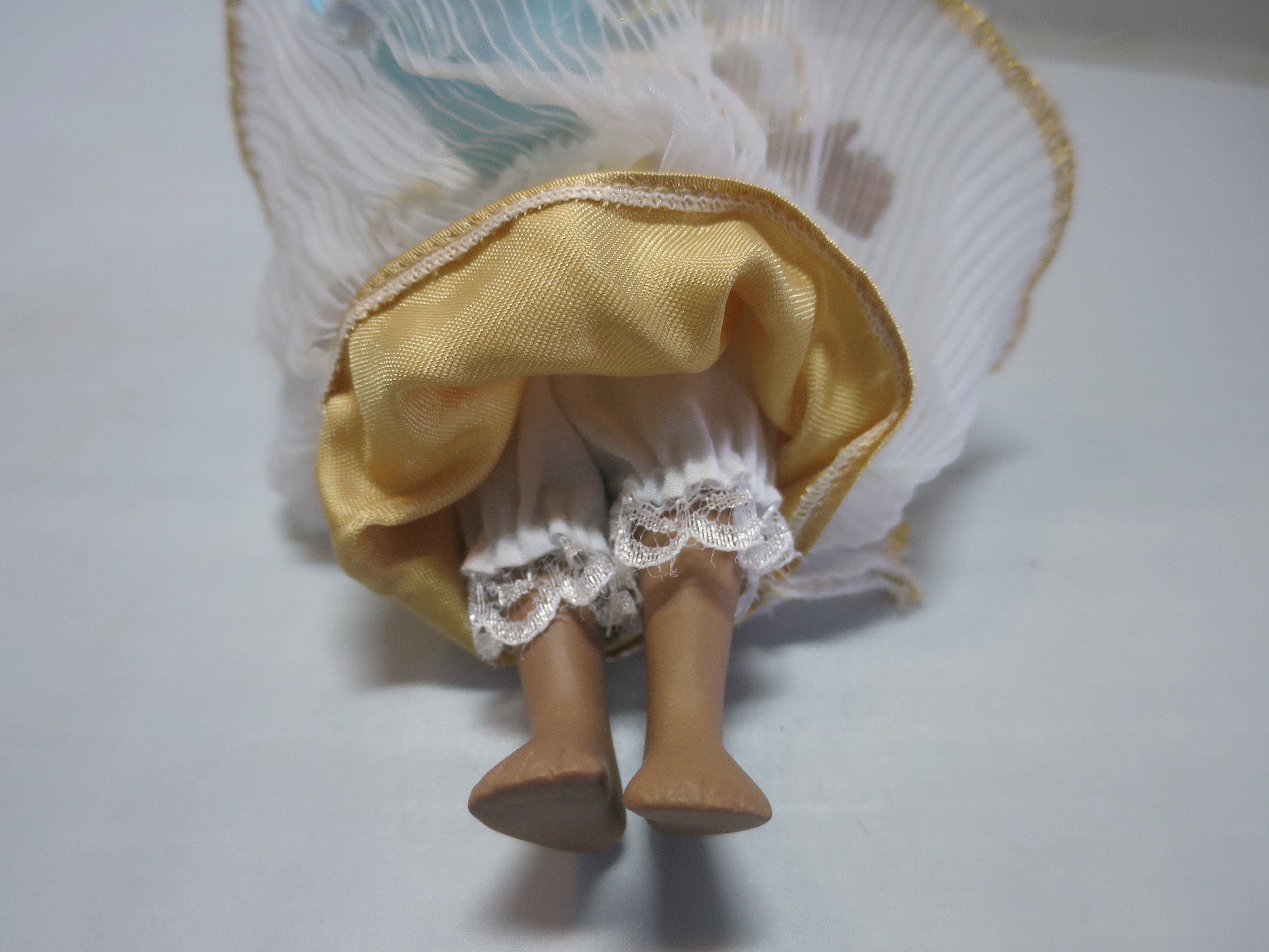 Vintage Porcelain African American Princess Doll with Tiara 7 1/2