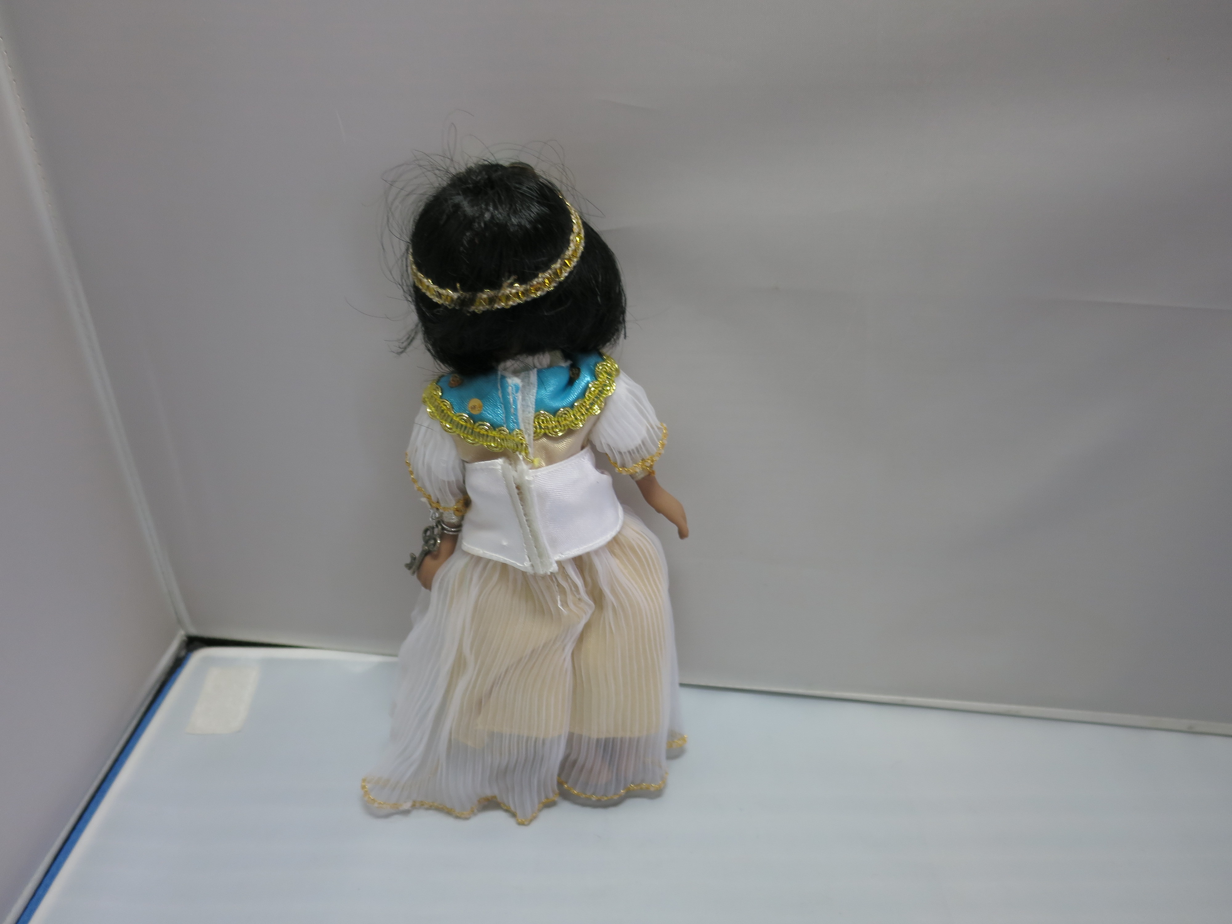 Vintage Porcelain African American Princess Doll with Tiara 7 1/2
