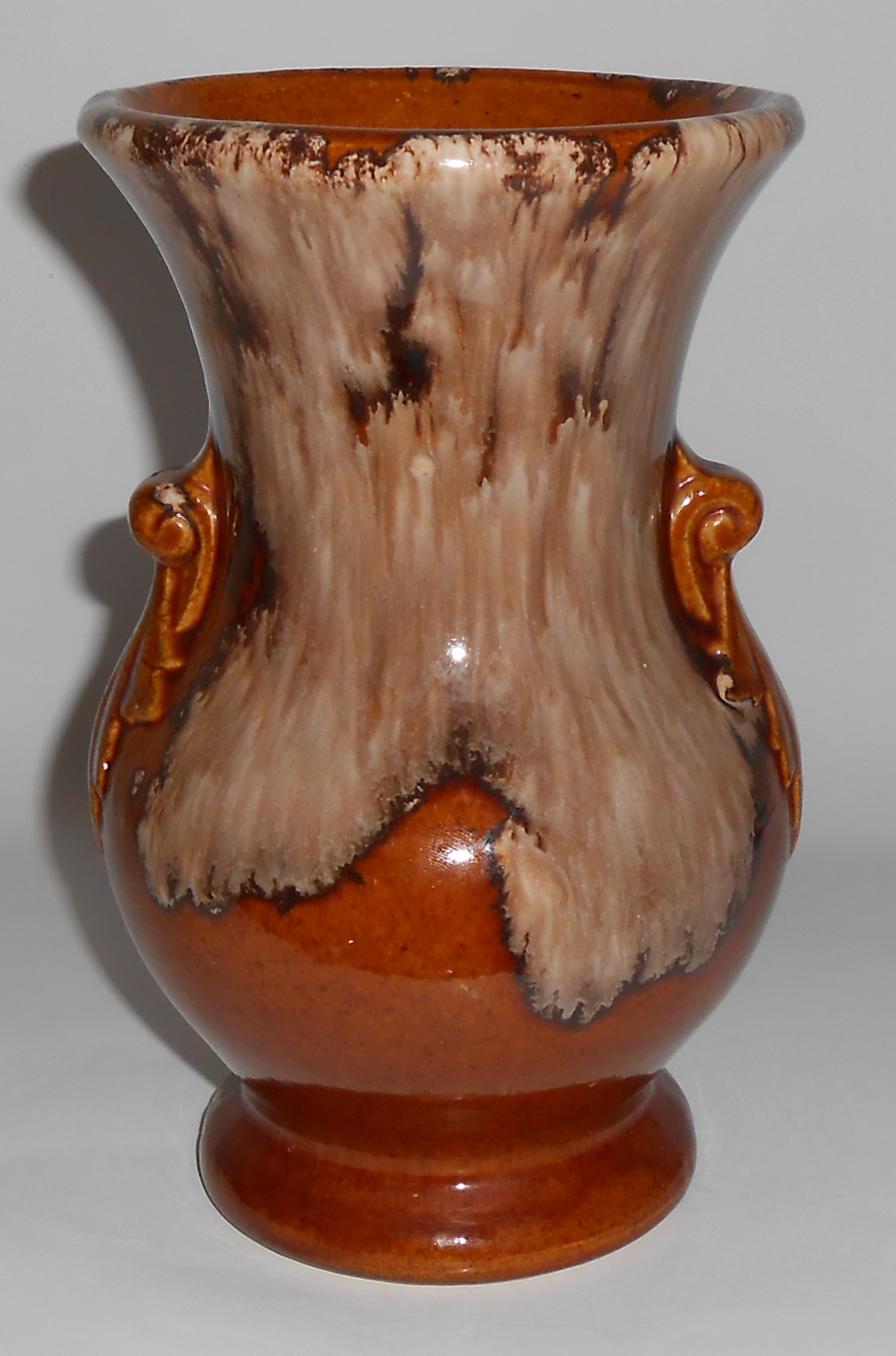 Brush McCoy Pottery Brown Onyx 8" Vase #742