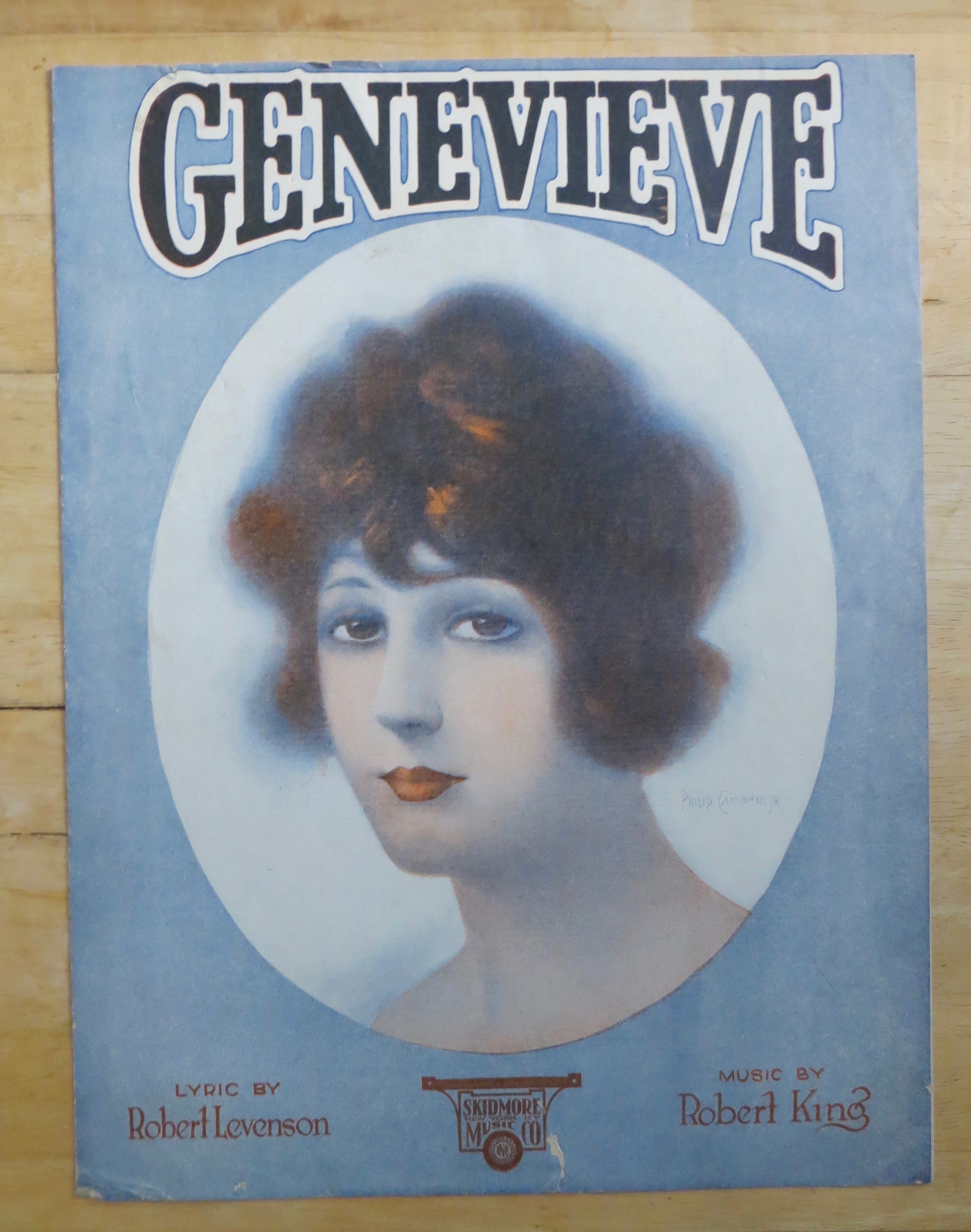 1921 Genevieve Sheet Music By Levenson & King