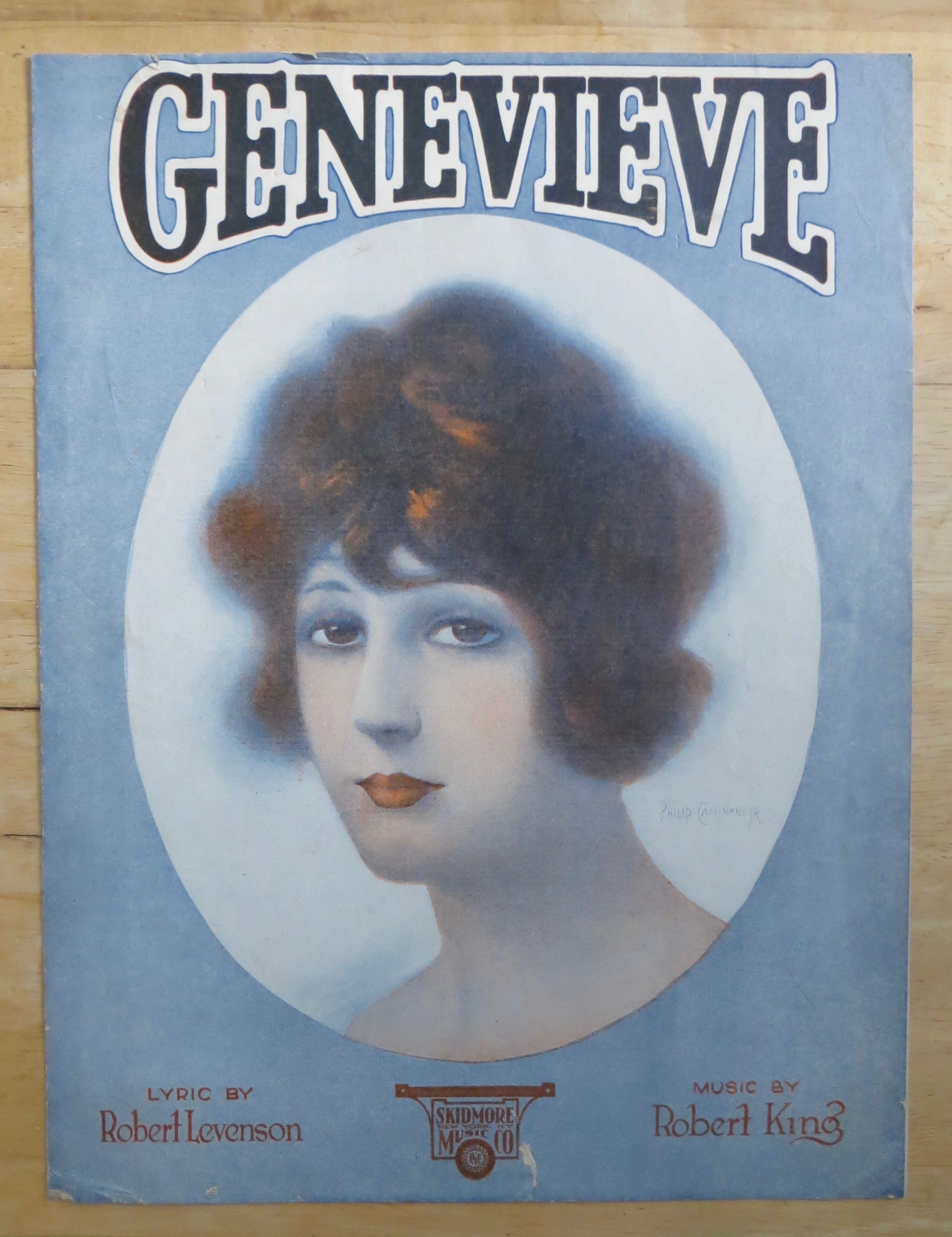 1921 Genevieve Sheet Music By Levenson & King