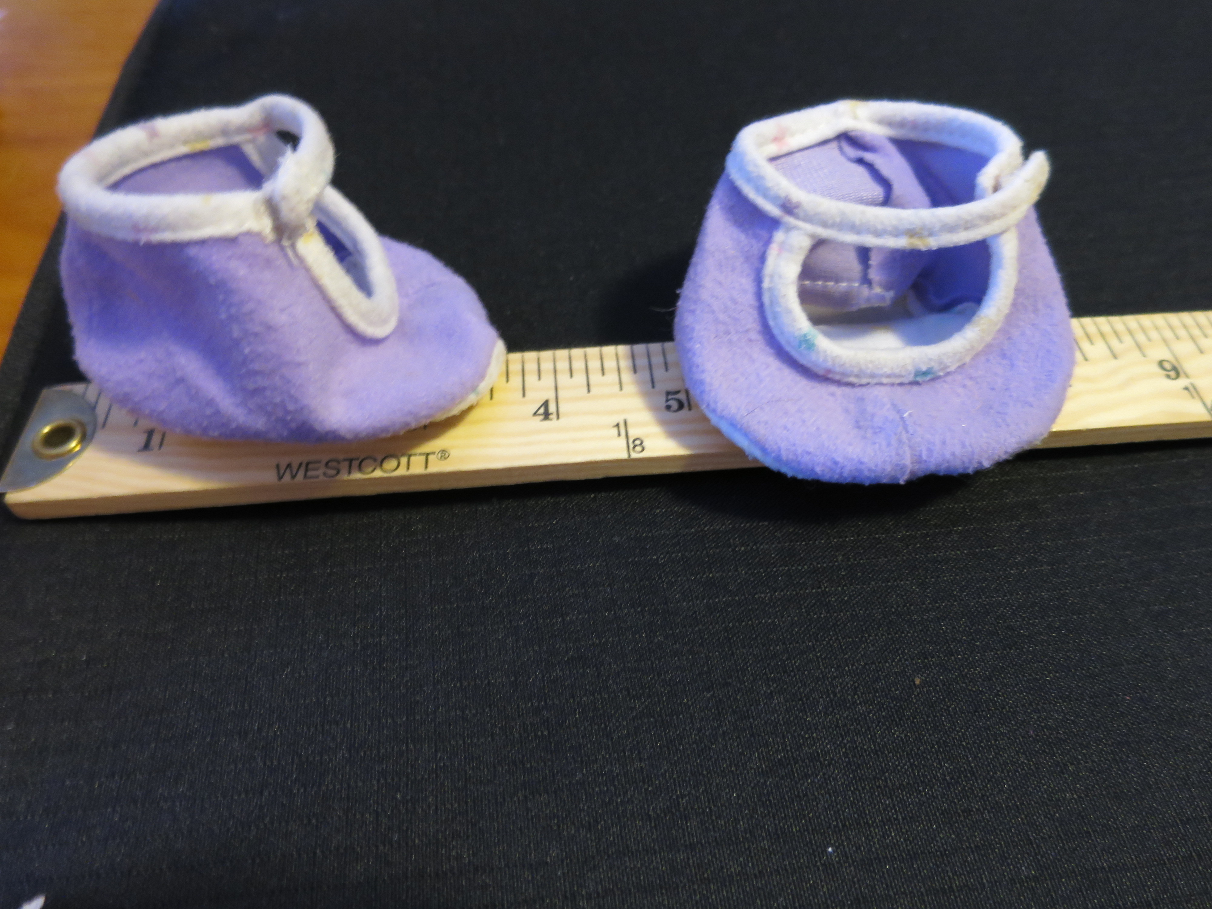 Vintage Doll Accessories cloth shoes Mary Jane fit Cabbage Patch