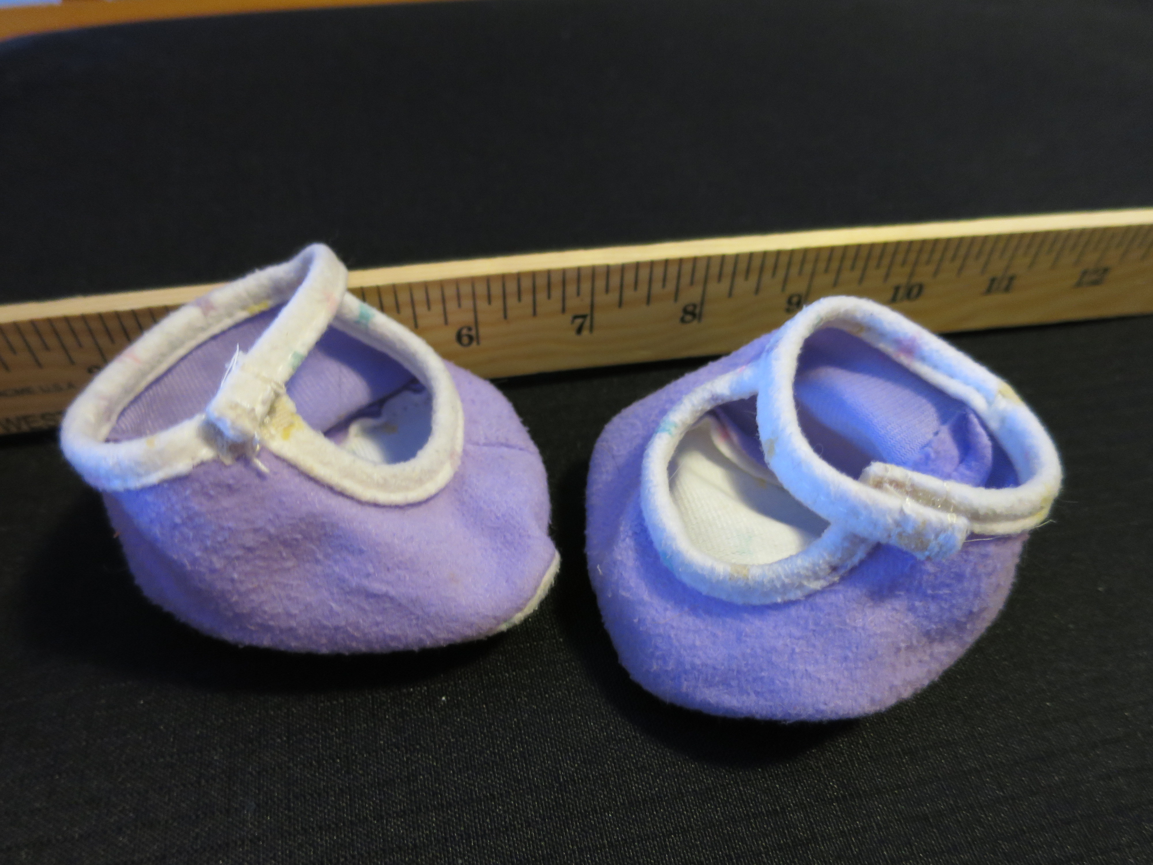 Vintage Doll Accessories cloth shoes Mary Jane fit Cabbage Patch