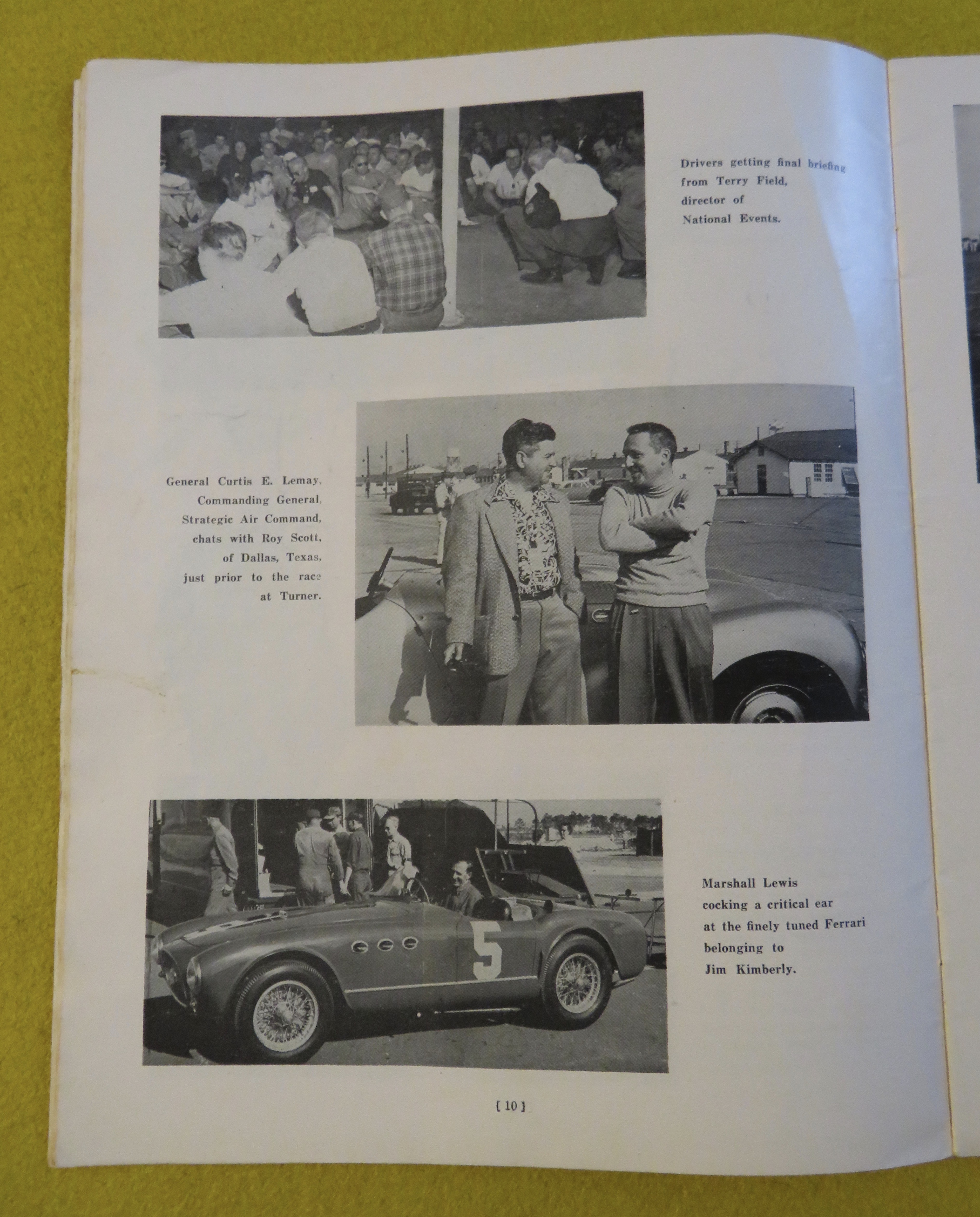 National Sports Car Races Program April 12, 1953