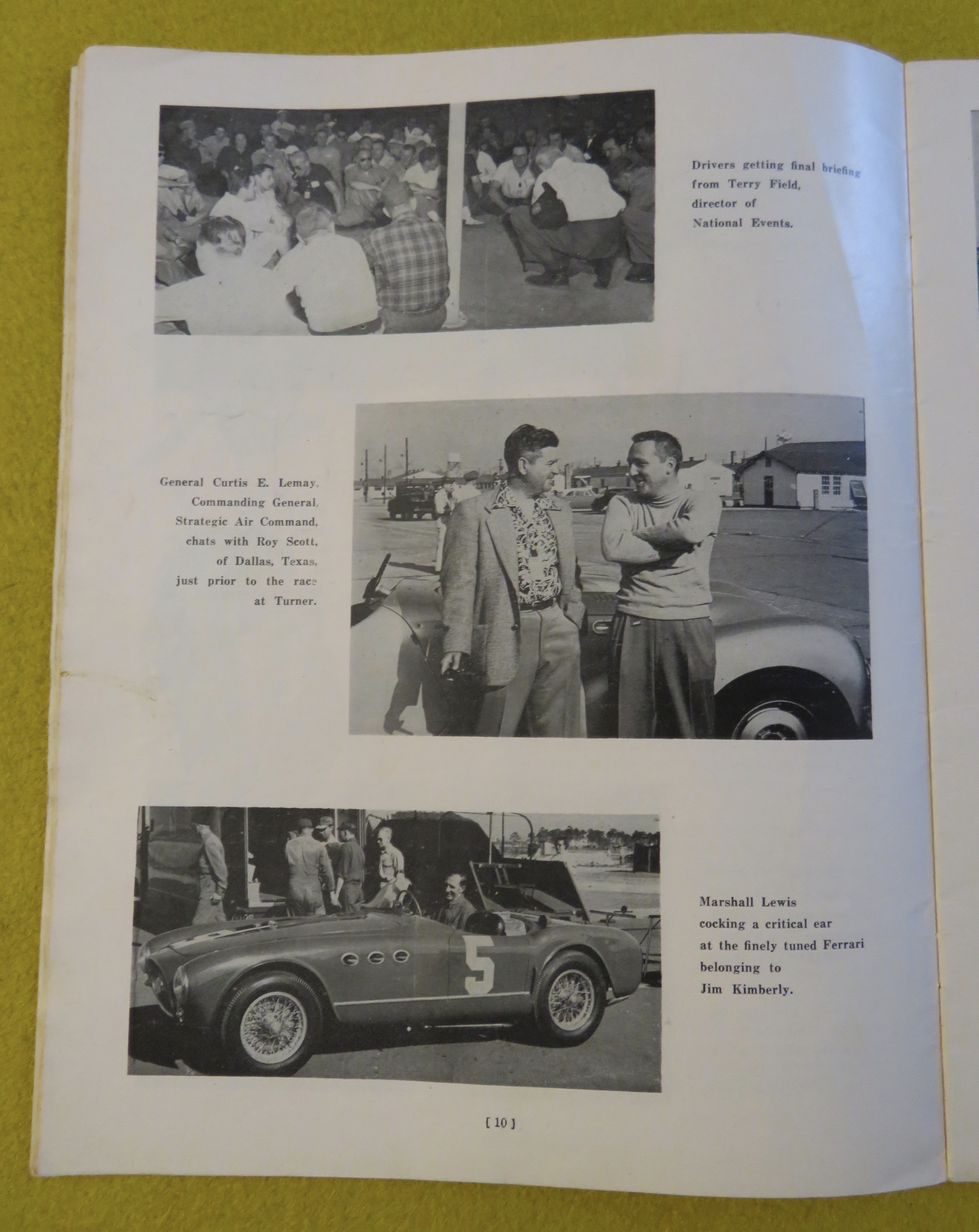 National Sports Car Races Program April 12, 1953